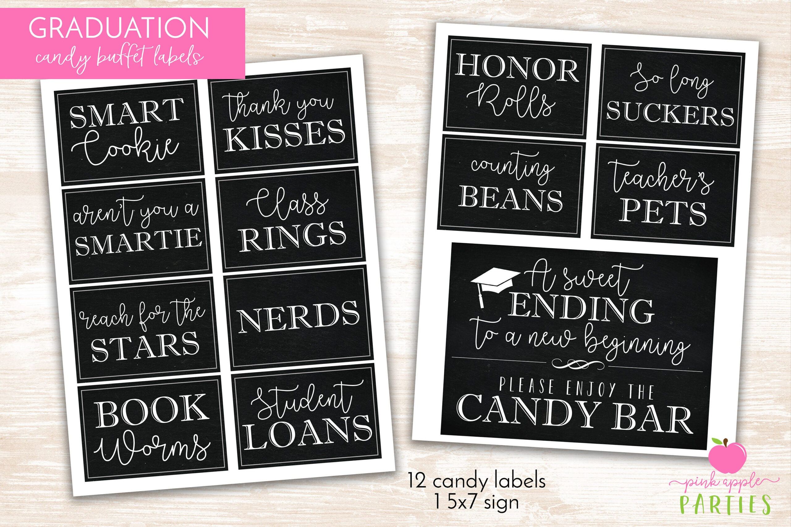 Graduation Candy Labels - Printable Graduation Party - Candy inside Free Printable Graduation Candy Buffet Signs