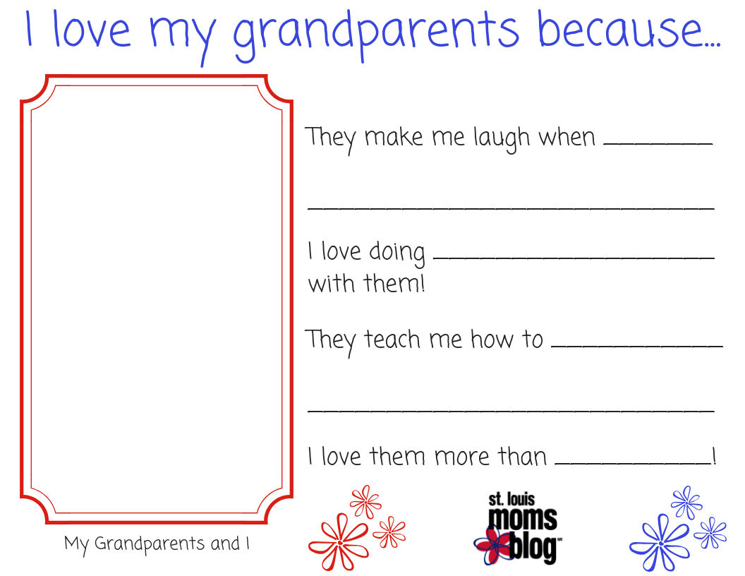 Grandparent'S Day Printable! within All About My Grandparents Printable