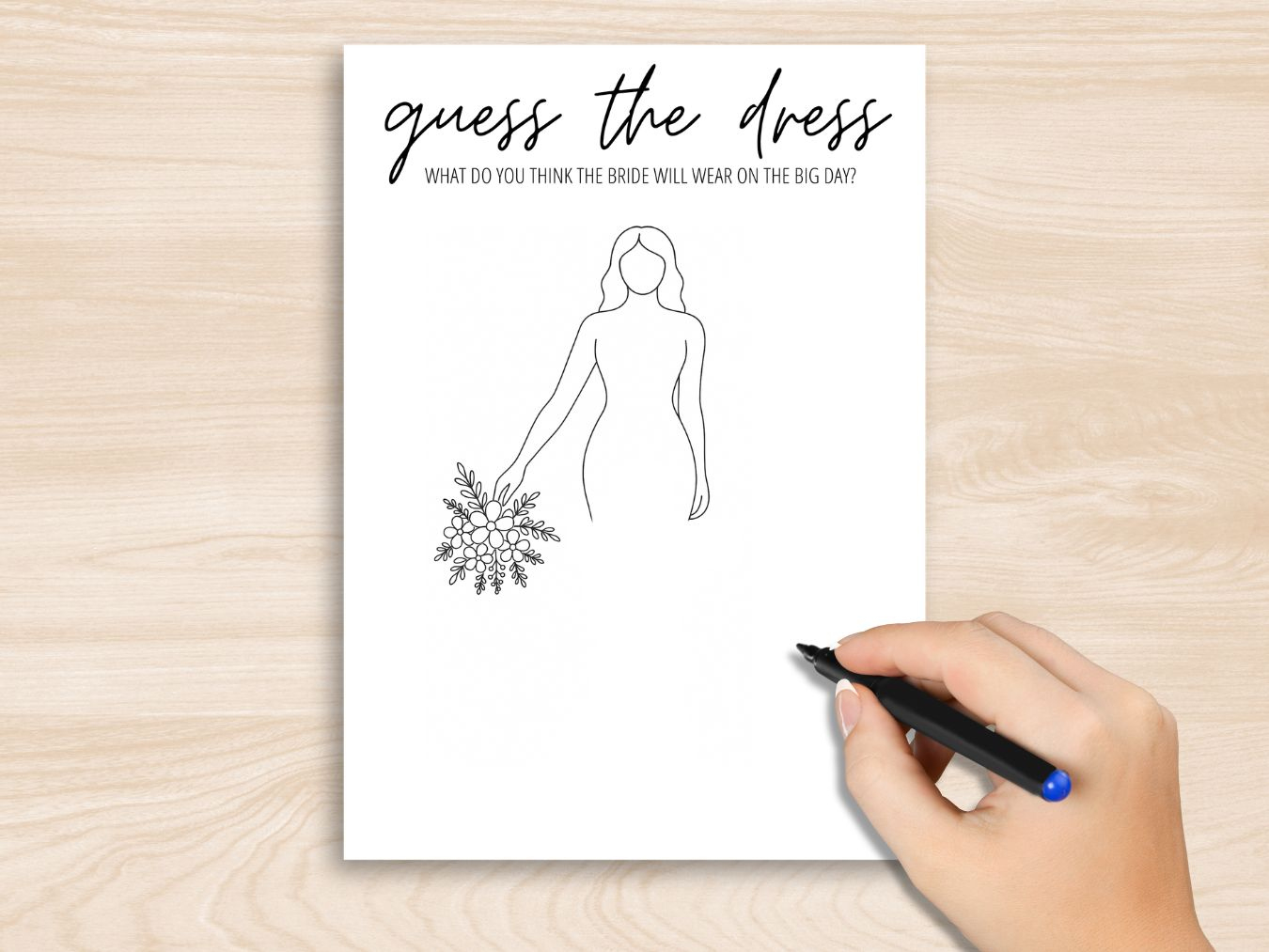 Guess The Dress: A Fun Bridal Shower Game (+ Free Printable) with Guess The Dress Free Printable