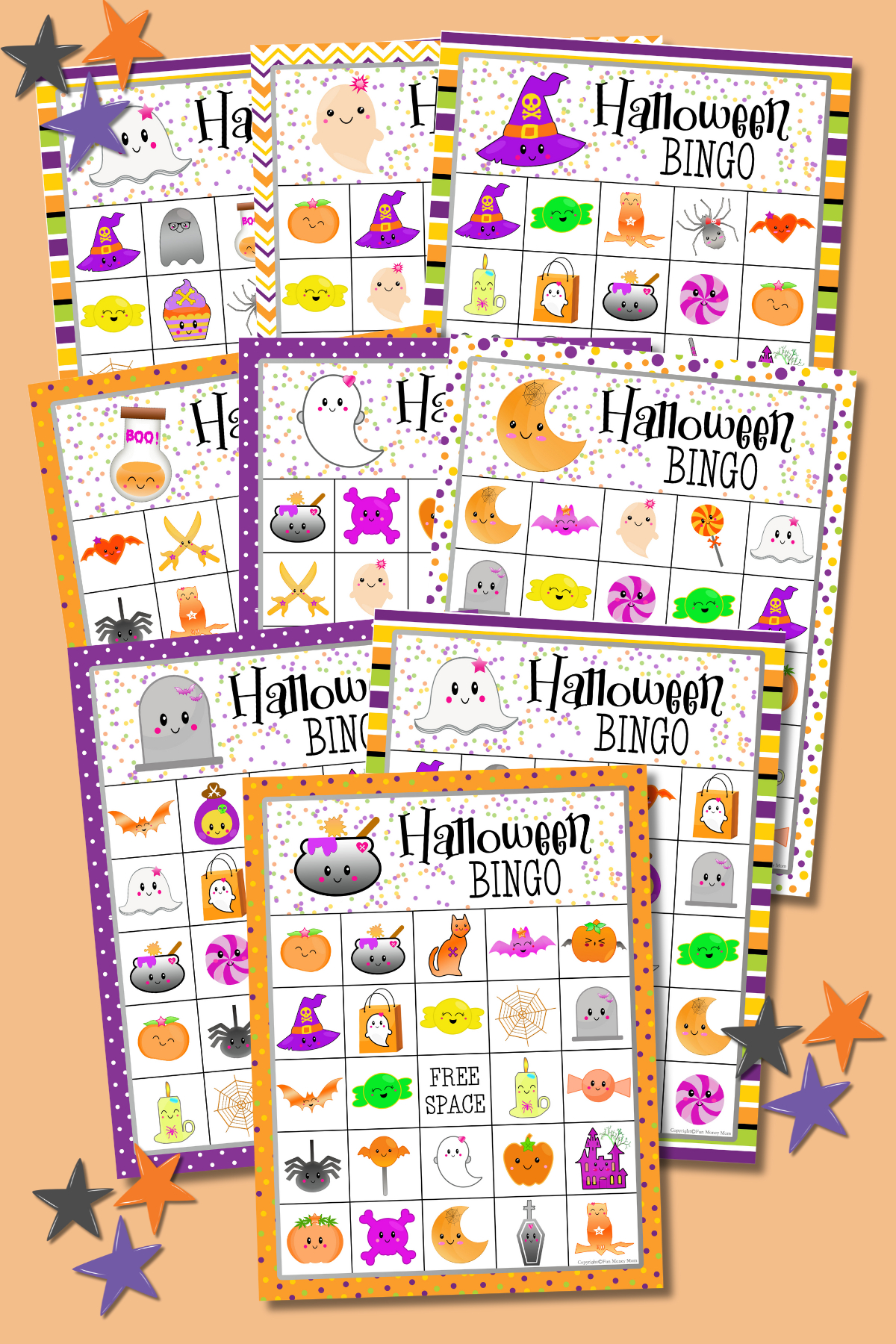 Halloween Bingo (Free Printables) - Fun Money Mom regarding Halloween Bingo Cards Printable Free