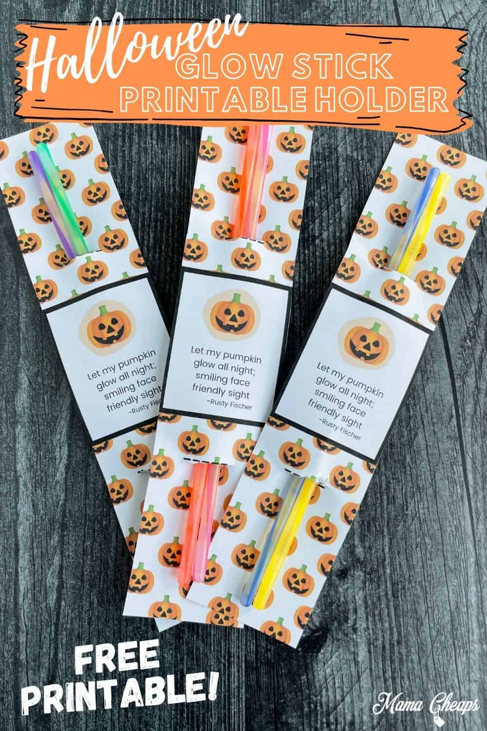 Halloween Glow Stick Ideas For A Safe Night (And Free Printable!) in Free Halloween Glow Stick Printable
