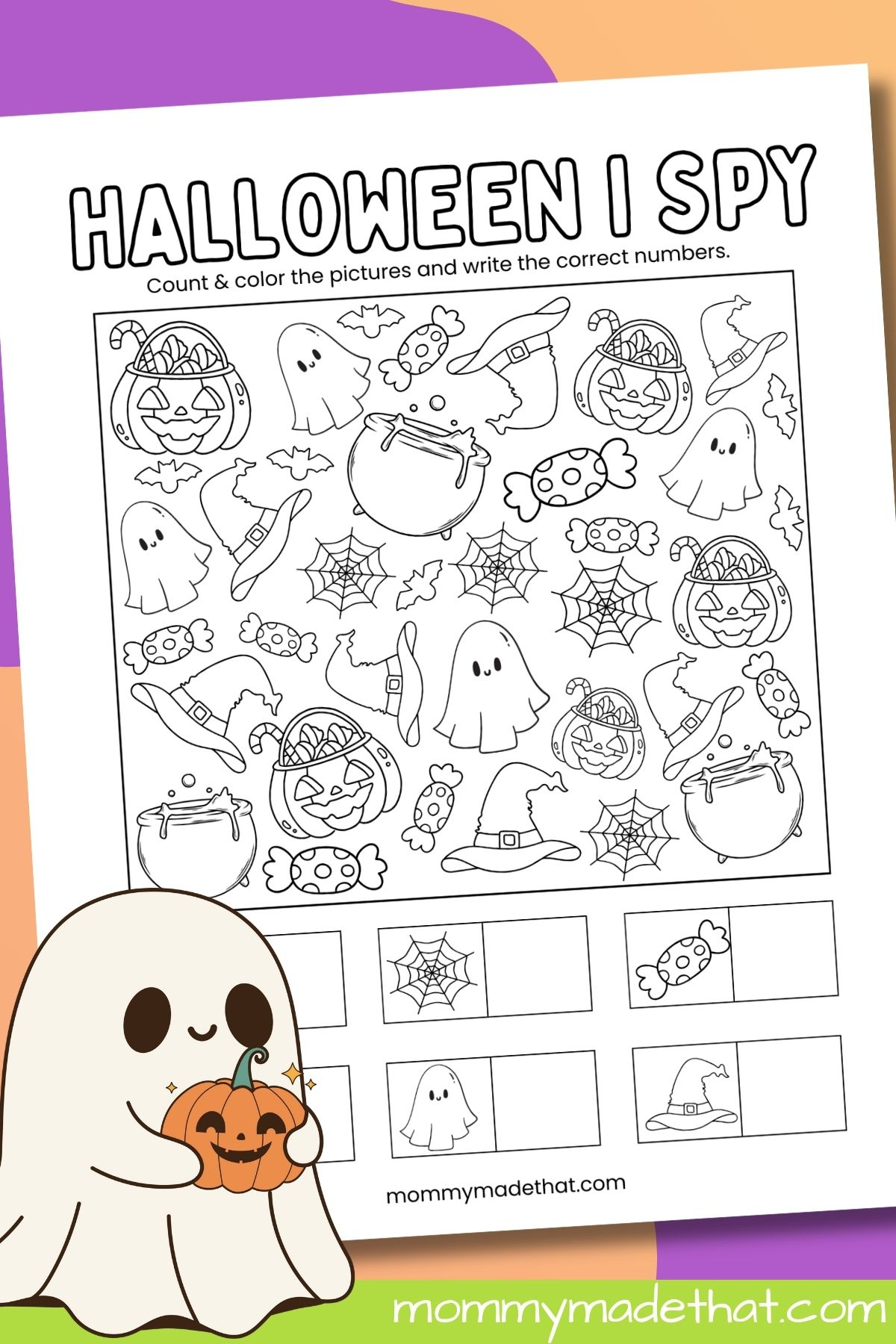 Halloween I Spy (Free Printable) for Halloween I Spy Free Printable