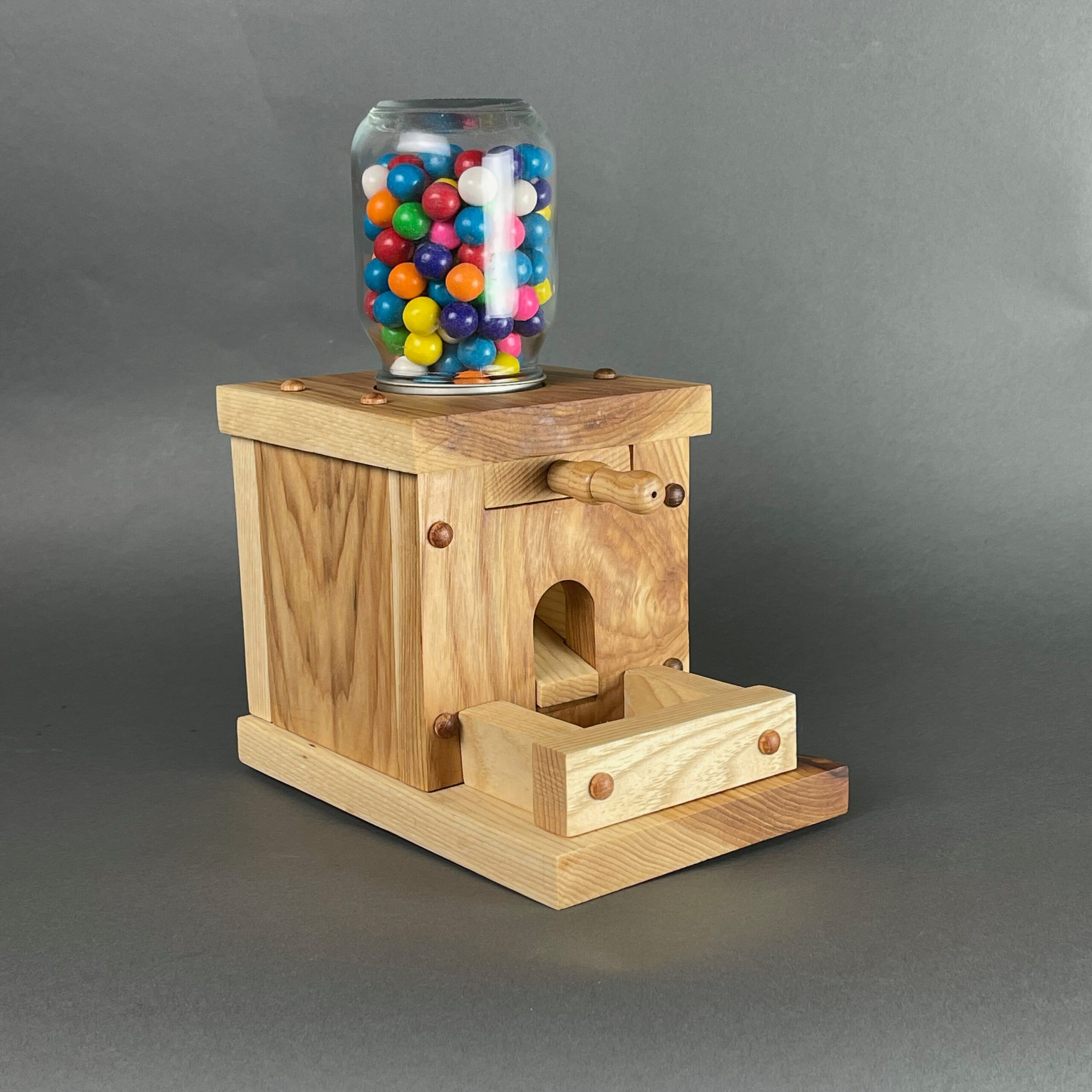 Handmade Wooden Gumball Machine - Etsy in Free Printable Wooden Gumball Machine Plans
