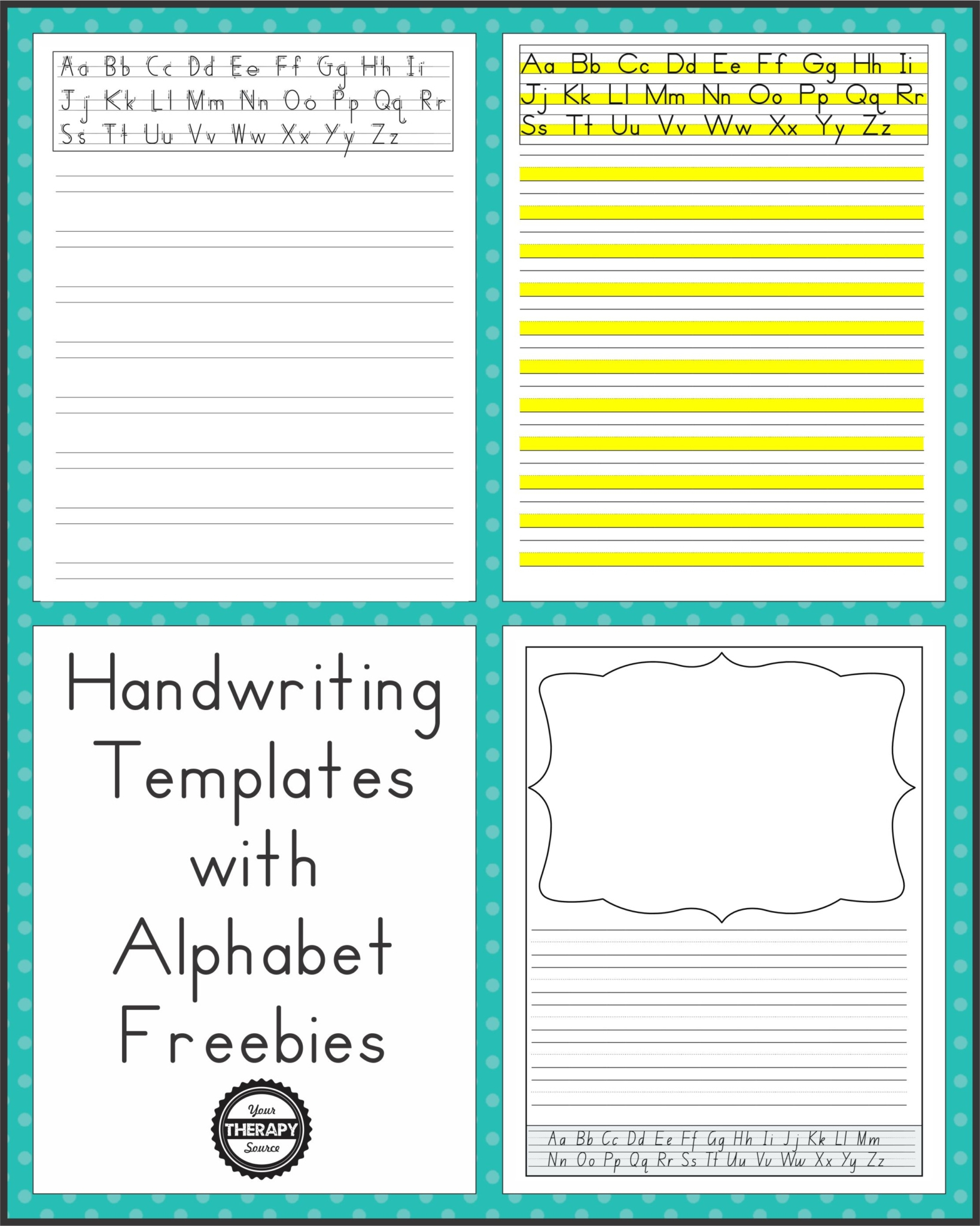 Handwriting Paper Printable - Free - Your Therapy Source throughout Printable Occupational Therapy Handwriting Paper