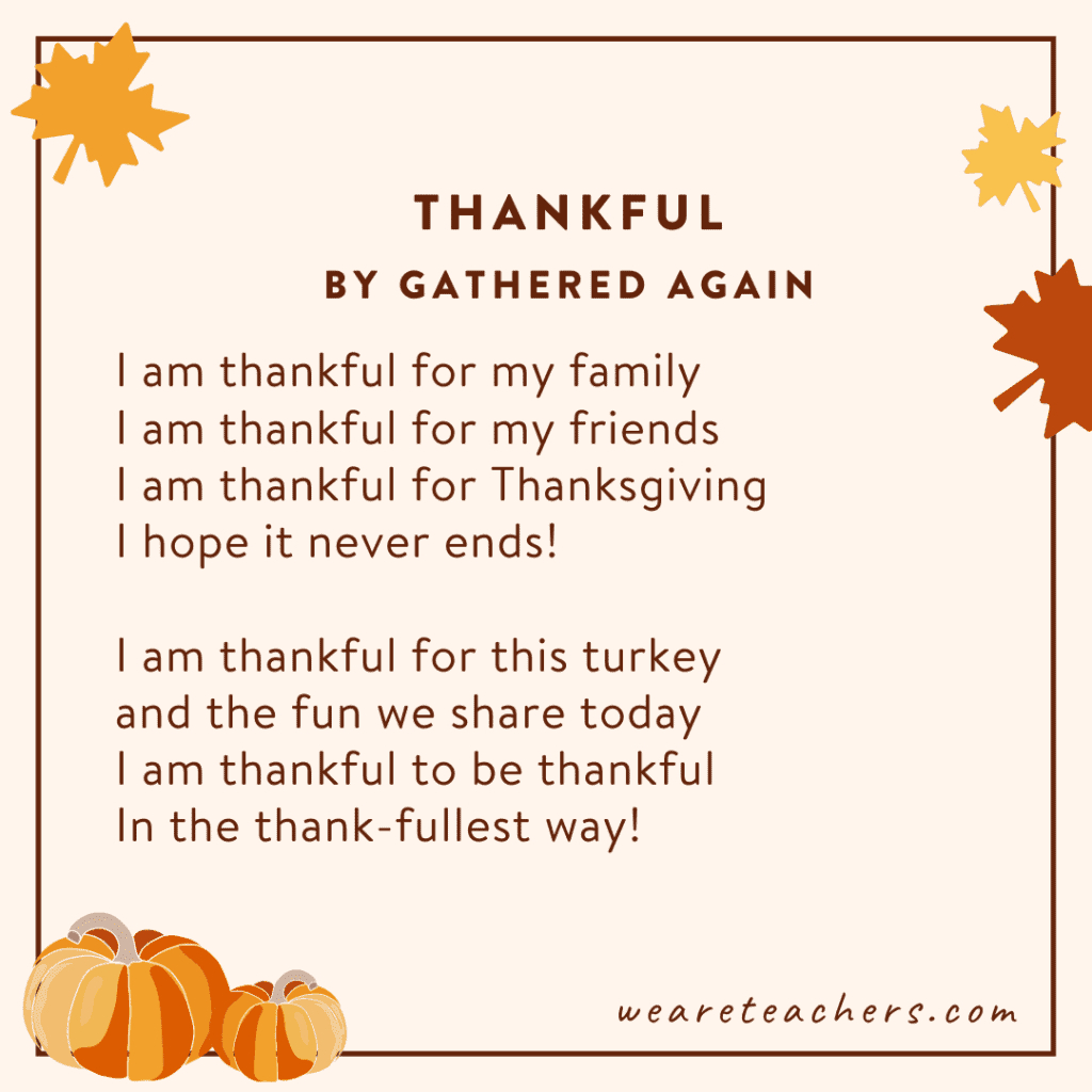 Happy Thanksgiving Day Poems - W. Haut Specialty Co., Inc. with Short Thanksgiving Poems