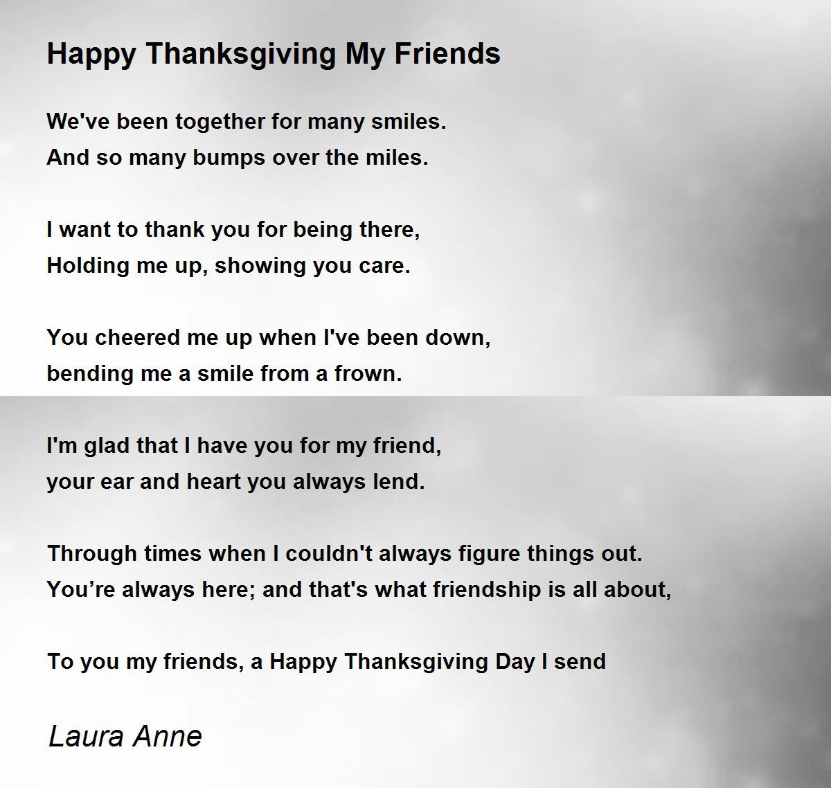 Happy Thanksgiving My Friends - Happy Thanksgiving My Friends Poem pertaining to Happy Thanksgiving Poems For Friends