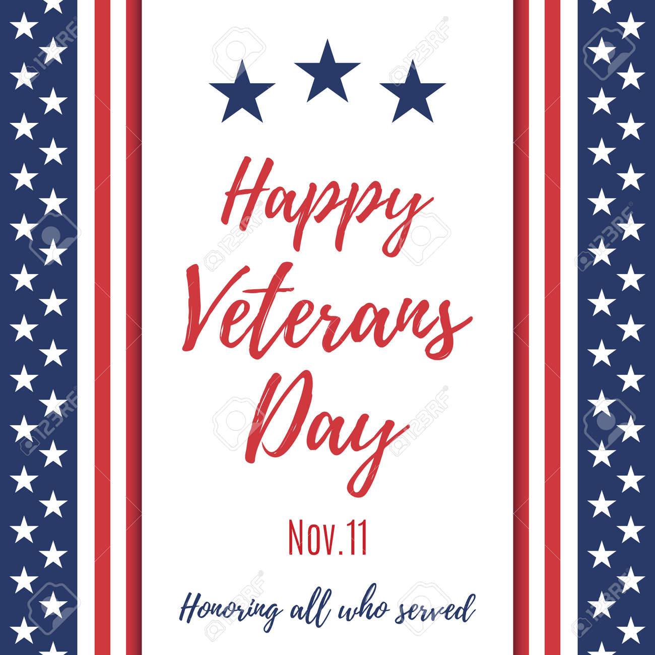 Happy Veterans Day Background. Poster Or Brochure Template throughout Veterans Day Posters Free Printable