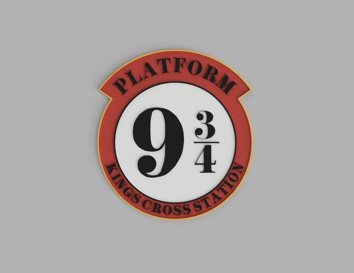 Harry Potter 9 3/4 Platform - Kings Cross Station Signjoe for Platform 9 3 4 Printable Sign