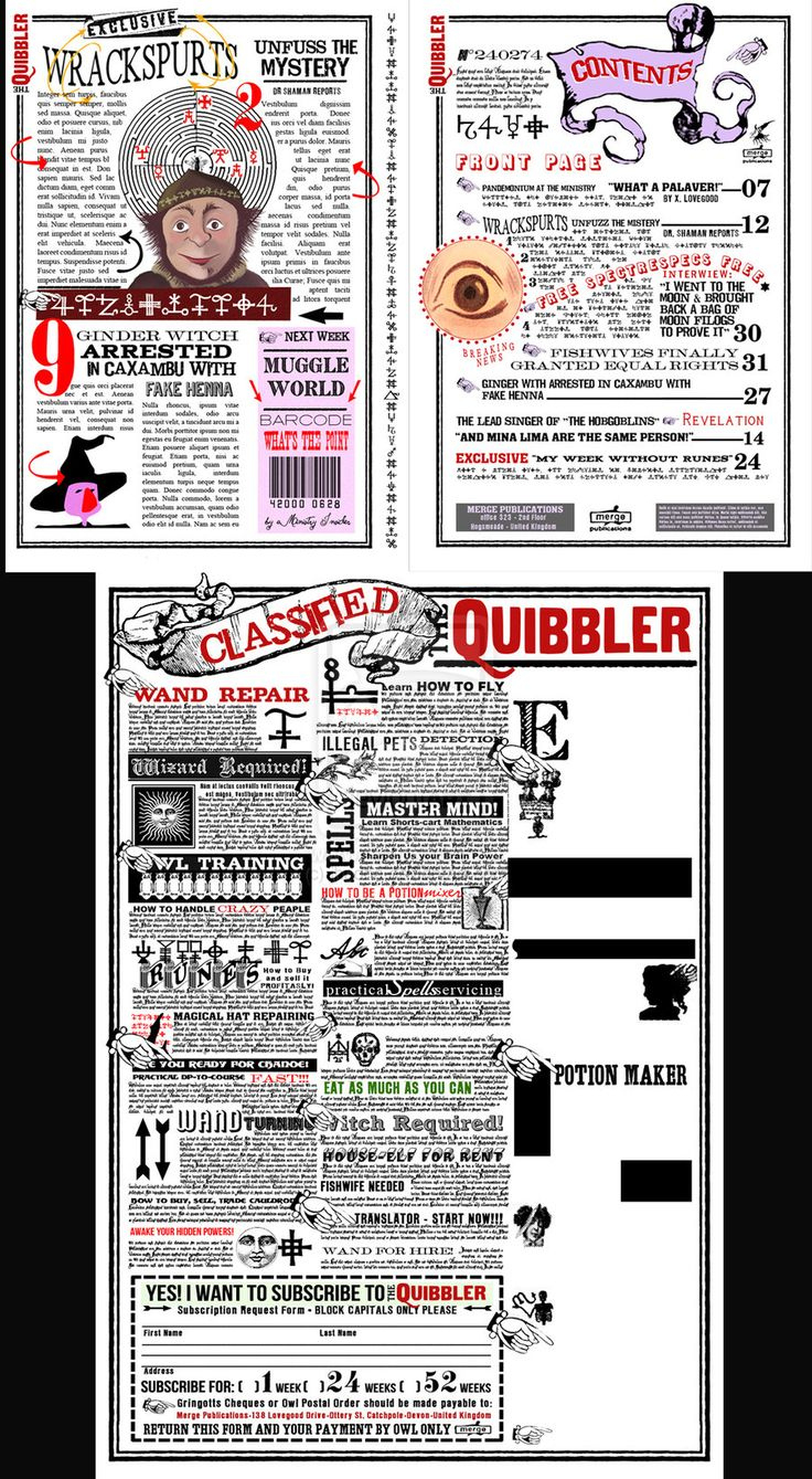 Harry Potter Free Paper Props - All Movies And More! with regard to Free Printable Quibbler Printable