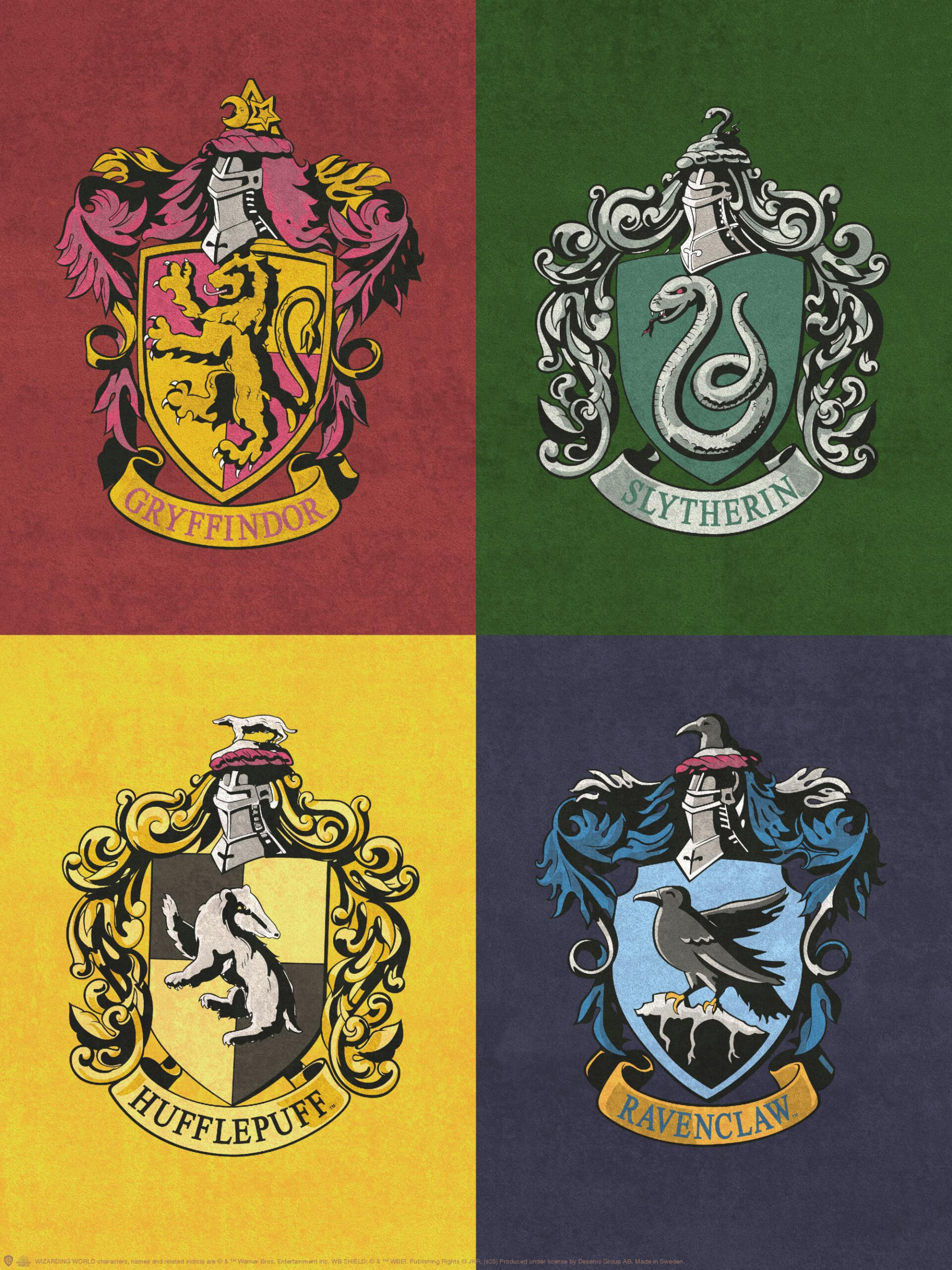 Harry Potter™ - House Crests Poster | Poster Store Ca for Harry Potter Printable Crests