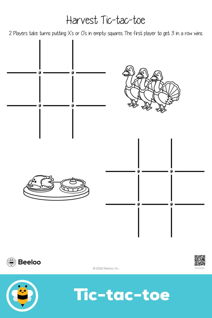 Harvest Tic-Tac-Toe within Thanksgiving Tic Tac Toe Free Printable