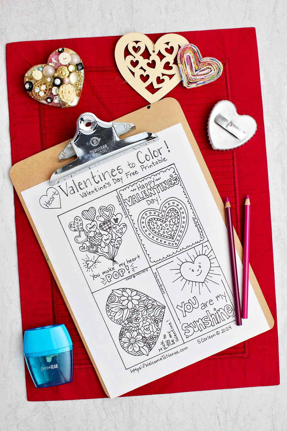Heart Valentines To Color: A Valentine&amp;#039;S Day Free Printable throughout Free Printable Valentine&amp;amp;#039;s Day Stationery