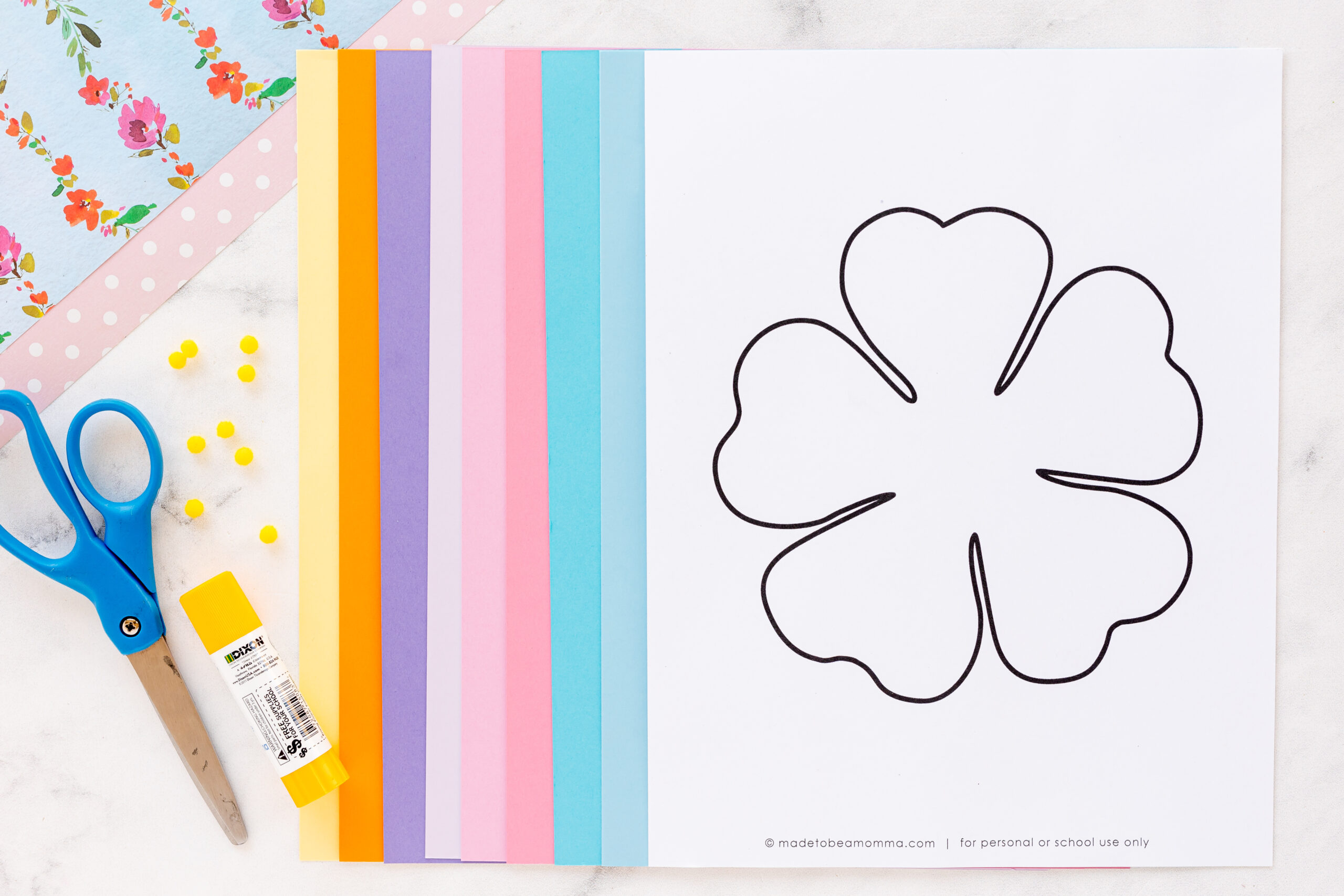 Hibiscus Flower Craft - Made To Be A Momma - Worksheets Library within Free Printable Hibiscus Flower Template