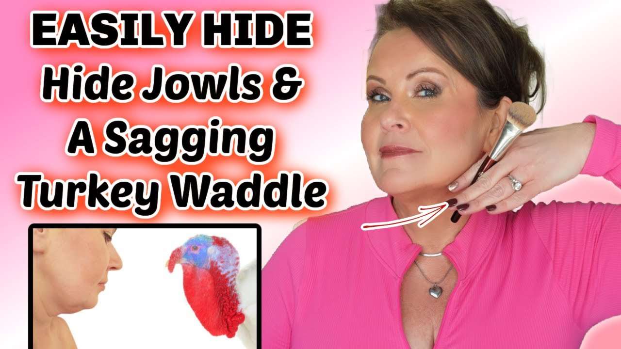 Hide Sagging Jowls & Turkey Neck With Simple Makeup Tips within How to Disguise a Turkey Neck in Summer