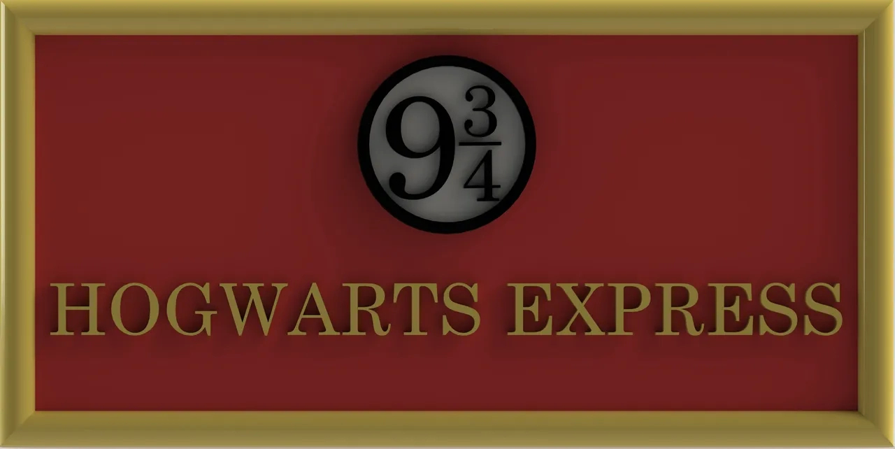 Hogwarts Express Signkoen Van Wijlick | Download Free Stl with regard to Platform 9 3 4 Printable Sign