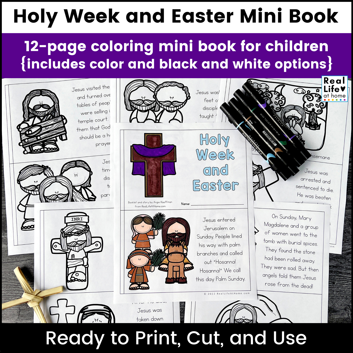Holy Week For Kids: 10 Holy Week Activities Free Printable intended for Free Easter Plays For Black Churches Printable