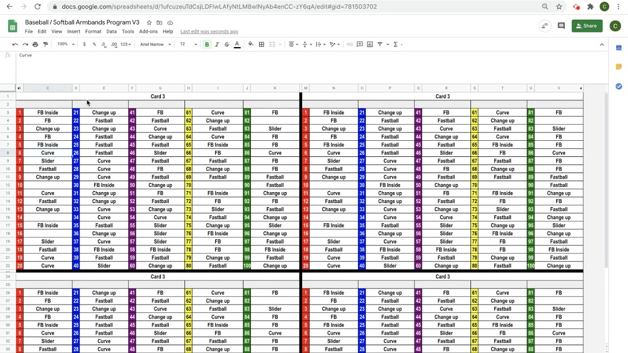 How To Create Baseball / Softball Call-Sheet And Armband Software @  Www.coachingtimesavers for Free Printable Baseball Wristband Template Excel