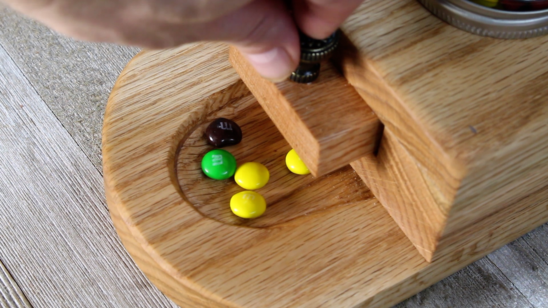 How To Make A Candy Dispenser pertaining to Free Printable Wooden Gumball Machine Plans