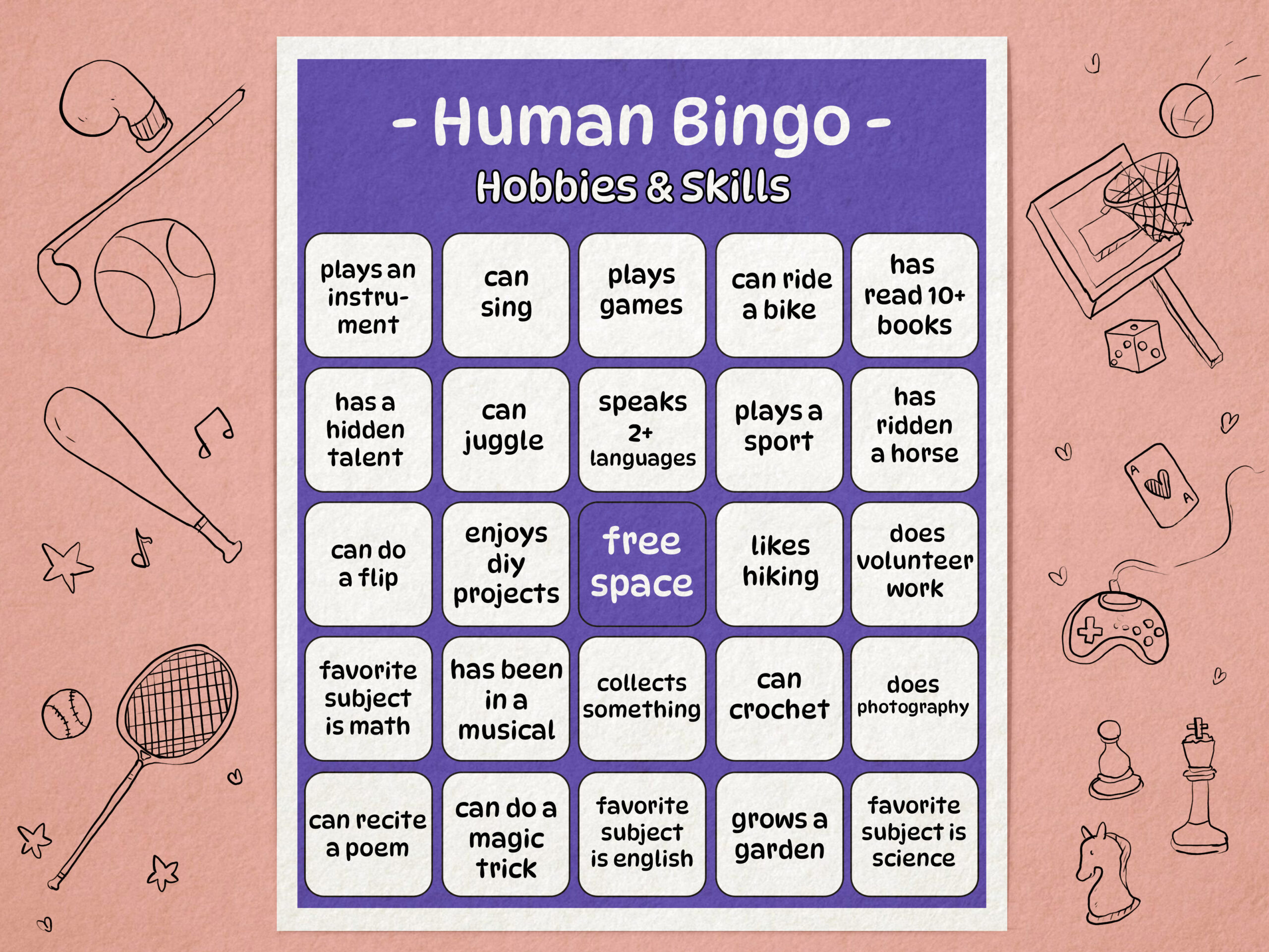 How To Play Human Bingo: Rules &amp;amp; Example Questions To Use throughout Bingo Card Game Rules