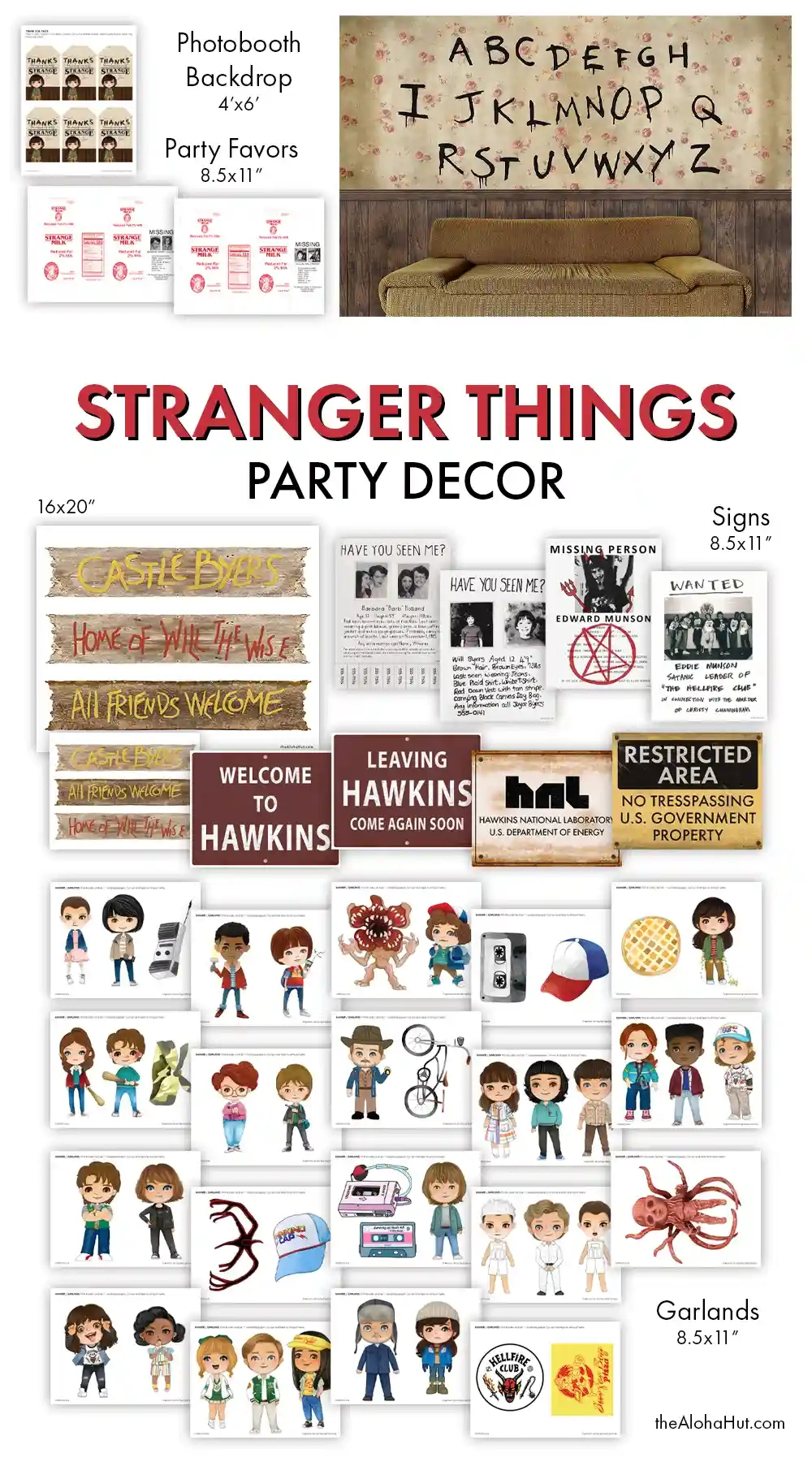 How To Throw The Best Stranger Things Party: Part 2 intended for Stranger Things Printables Free
