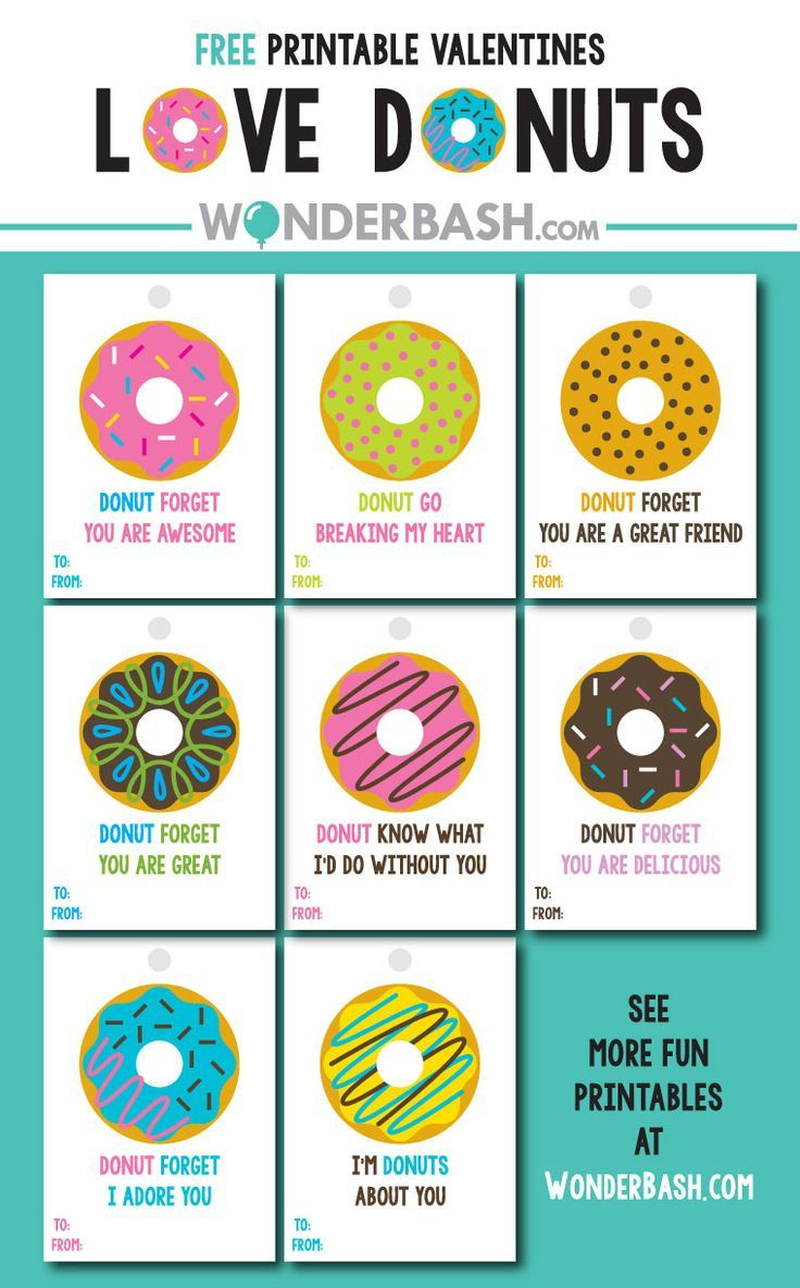 Hugedomains in Free Printable Donut Valentine Printable