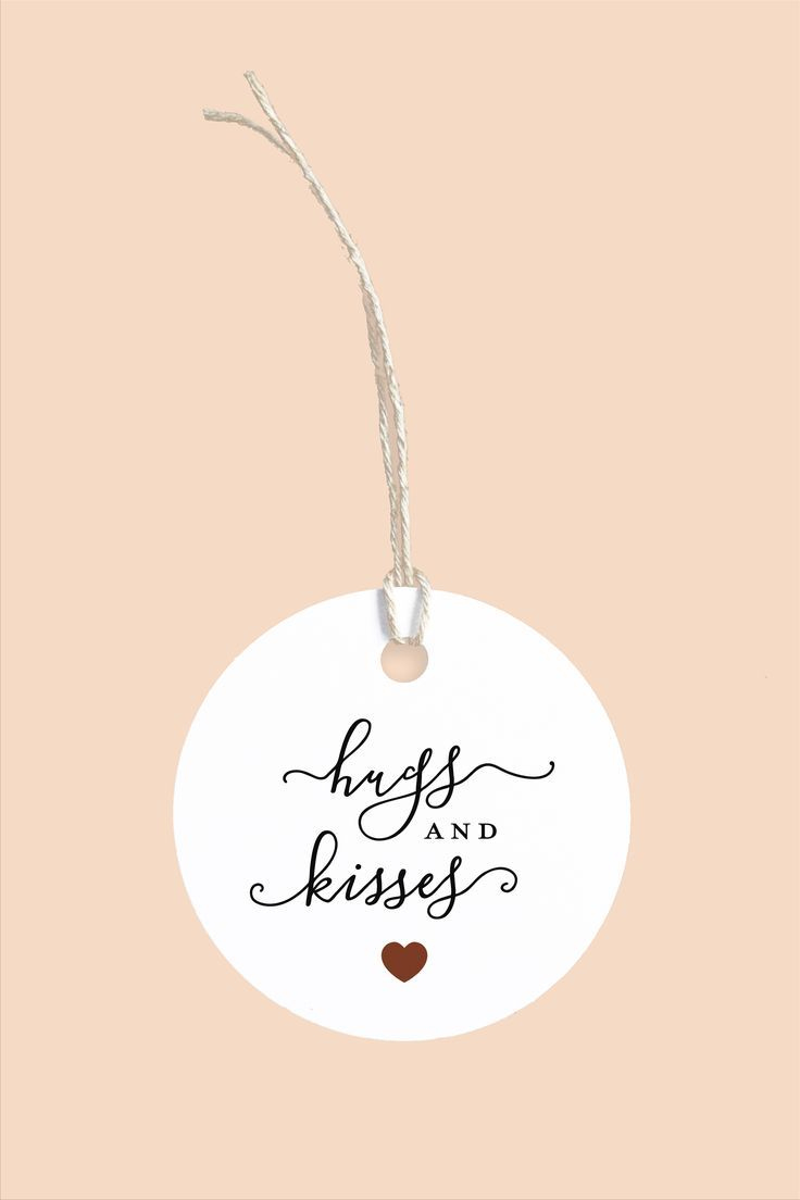 Hugs And Kisses Free Printable Gift Tags within Free Printable Hugs and Kisses Tags