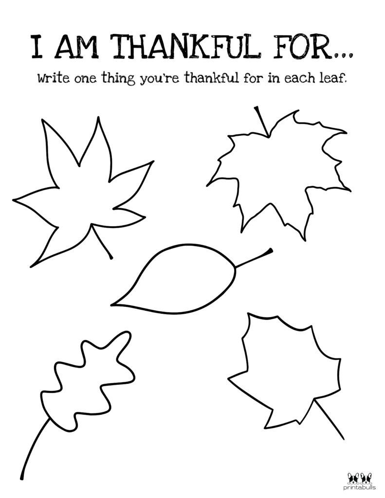 I Am Thankful For&amp;#039; Printables - 10 Unique Worksheets | Printabulls within I Am Thankful For Free Printable Coloring Pages