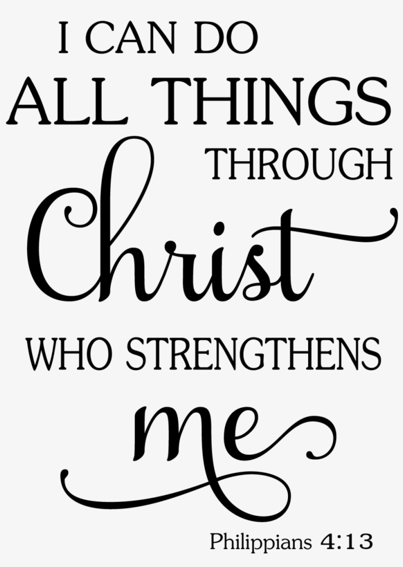 I Can Do All Things *Stencil Only* Sawdust &amp;amp; Swirls - Can Do All inside I Can Do All Things Through Christ Free Printable