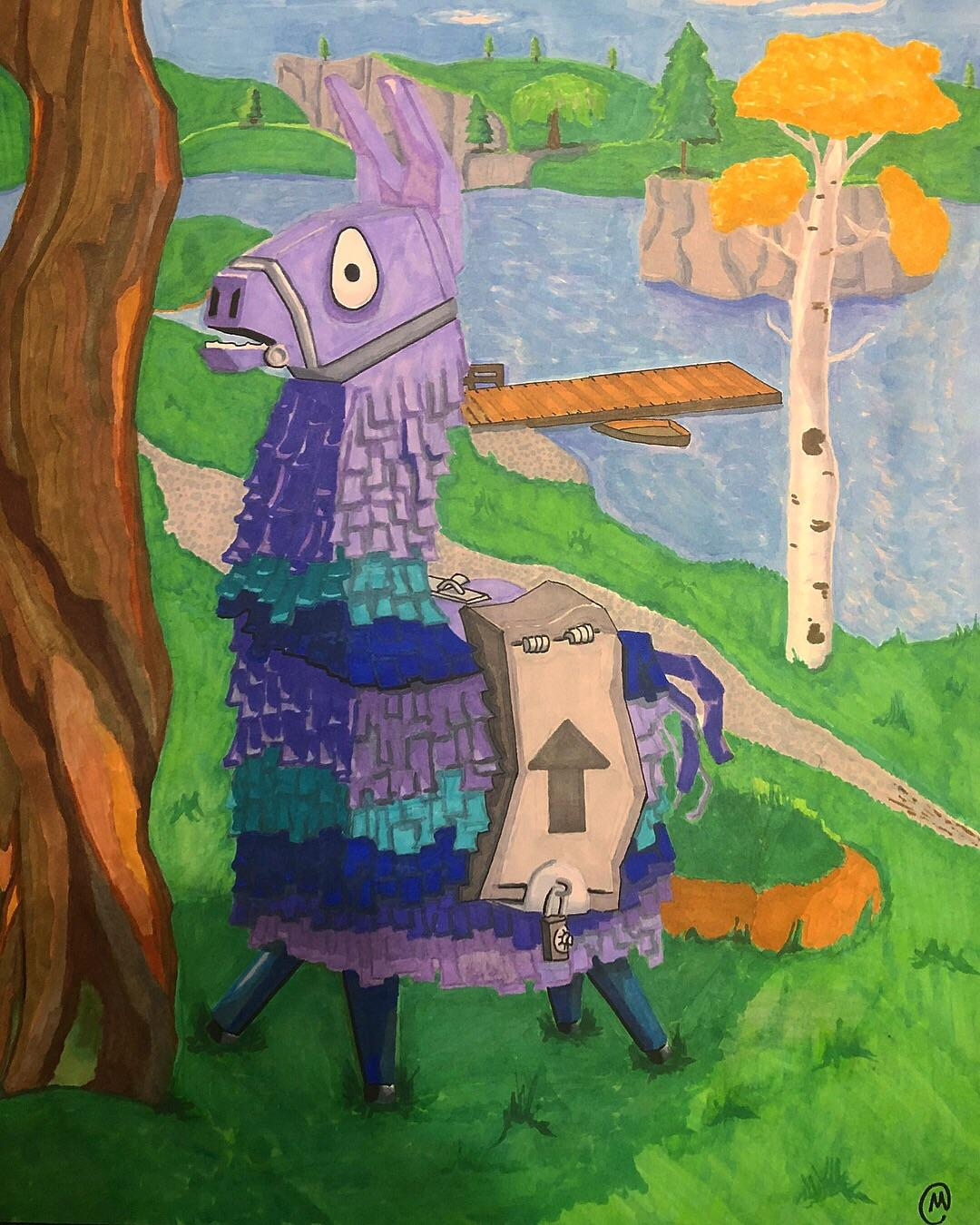 I Drew A Loot Llama At Loot Lake. I Call That A Llata Loot : R in Turkey in Disguise Fortnite