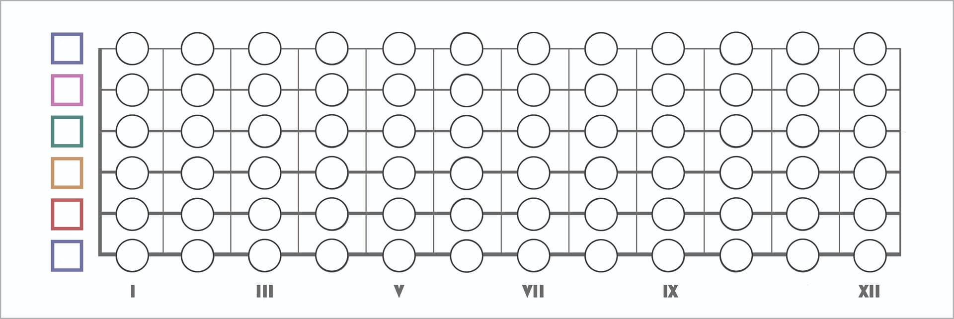 I Made An Empty Fretboard Diagram To Practice Notes On Fretboard throughout Free Printable Blank Guitar Blank Fretboard Chart