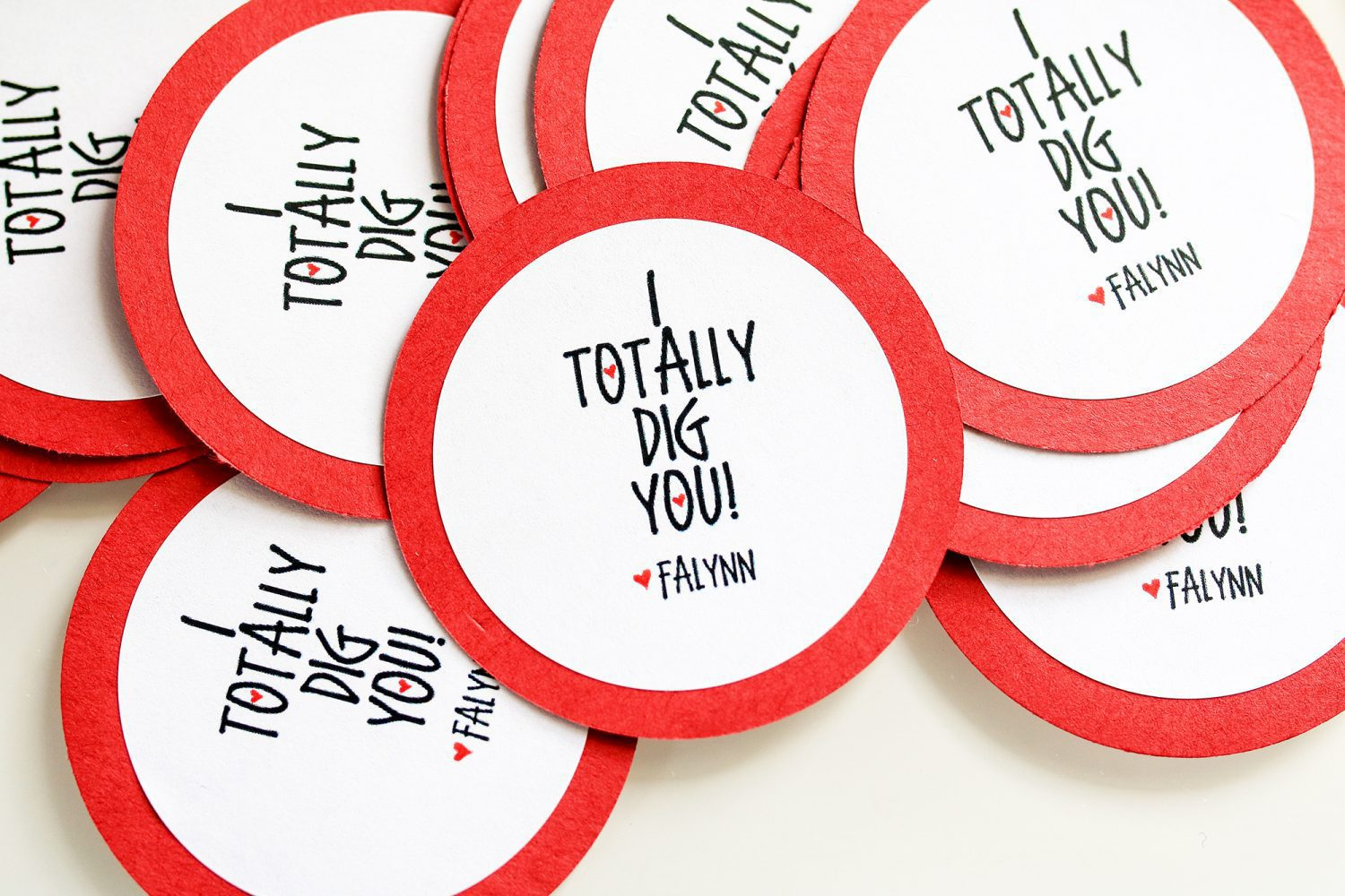 I Totally Dig You Valentine&amp;#039;S Day Printable Labels for I Dig You Valentine Printable