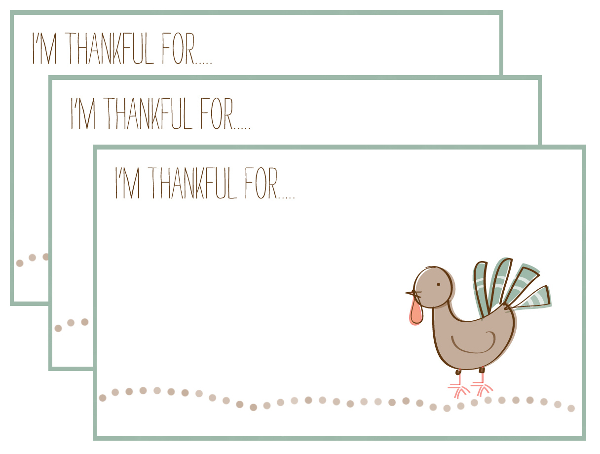 I&amp;#039;M Thankful For….. Free Printables… | within I Am Thankful For You Because Free Printable