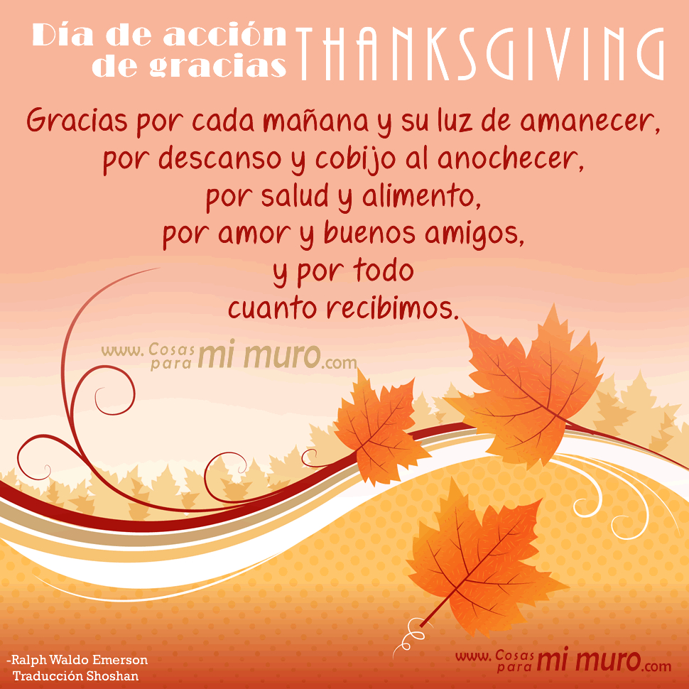 Imagen De Thanksgiving, Día De Acción De Gracias - Cosas Para Mi Muro in Poemas Para Thanksgiving