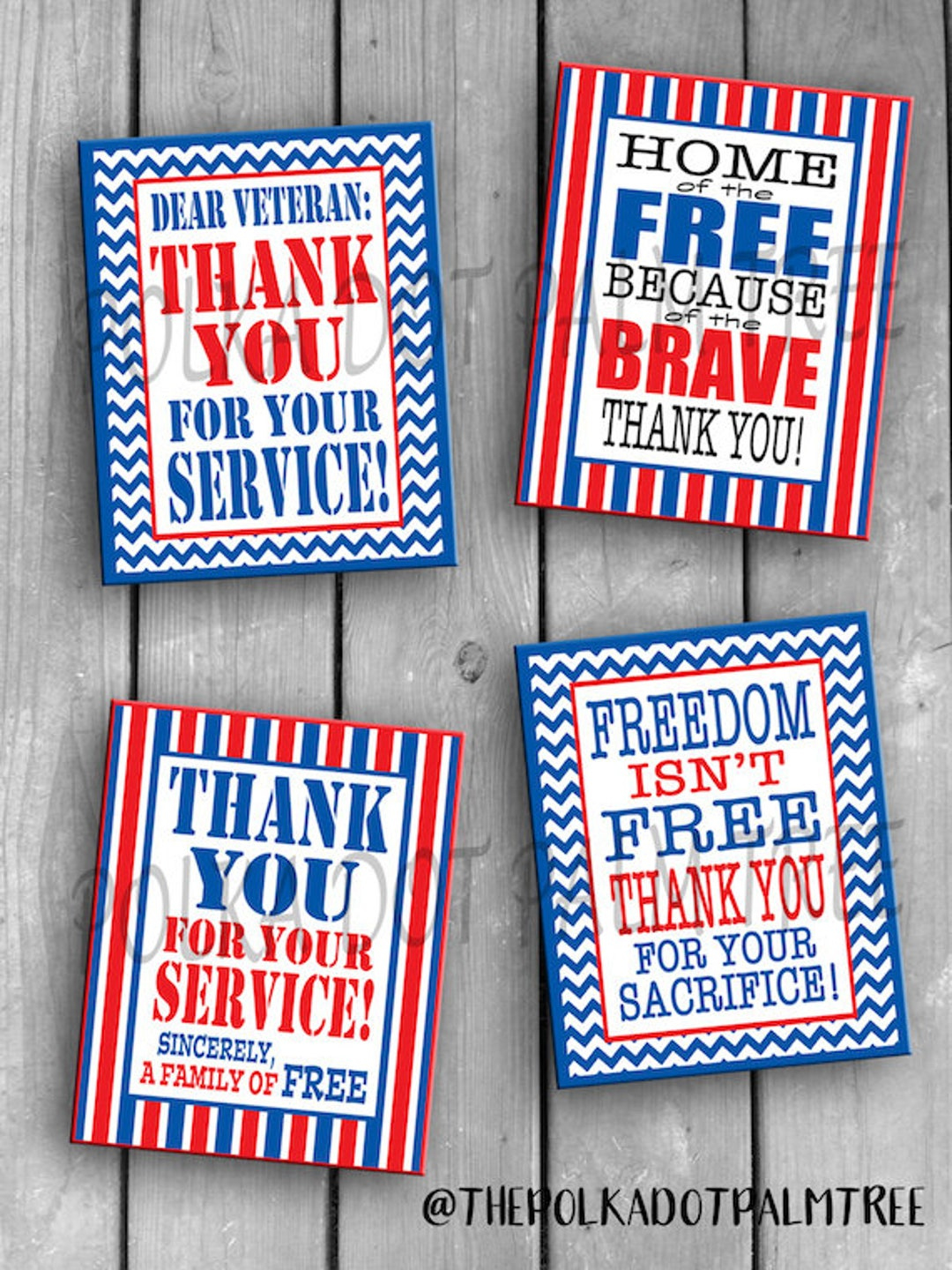 Instant Download Printable Veteran Military Patriotic Thank You throughout Printable Thank You Cards For Veterans