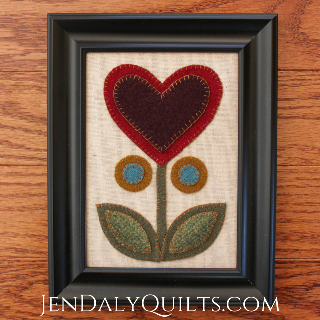 Jen Daly Quilts: Wool Appliqué - Free Pattern within Free Printable Wool Applique Patterns