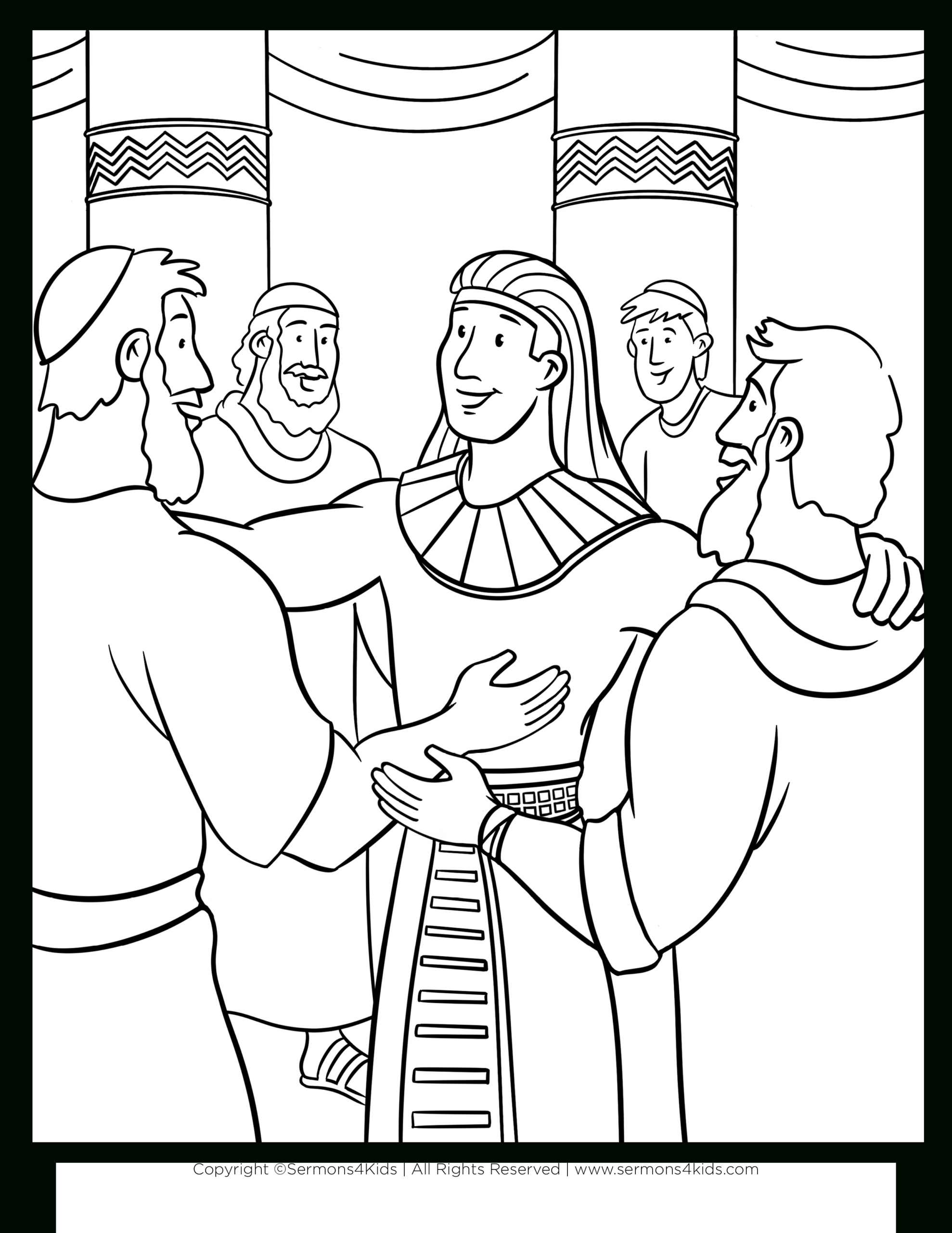 Joseph Reveals Himself | Children&amp;#039;S Sermons From Sermons4Kids within Free Printable Joseph Forgives His Brothers Craft