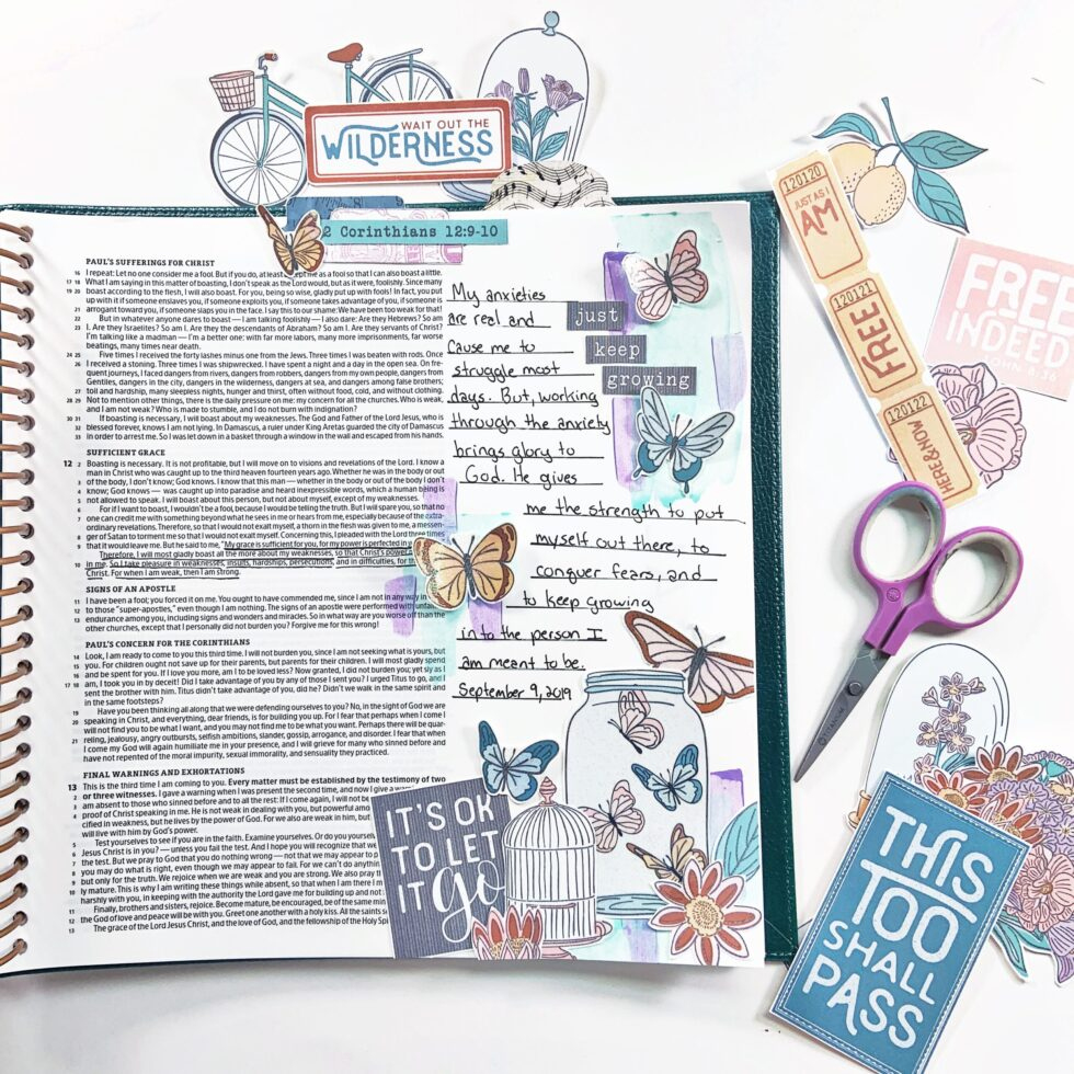 Just Keep Growing" - Bible Journaling With Printables - The pertaining to Bible Journaling Free Printables