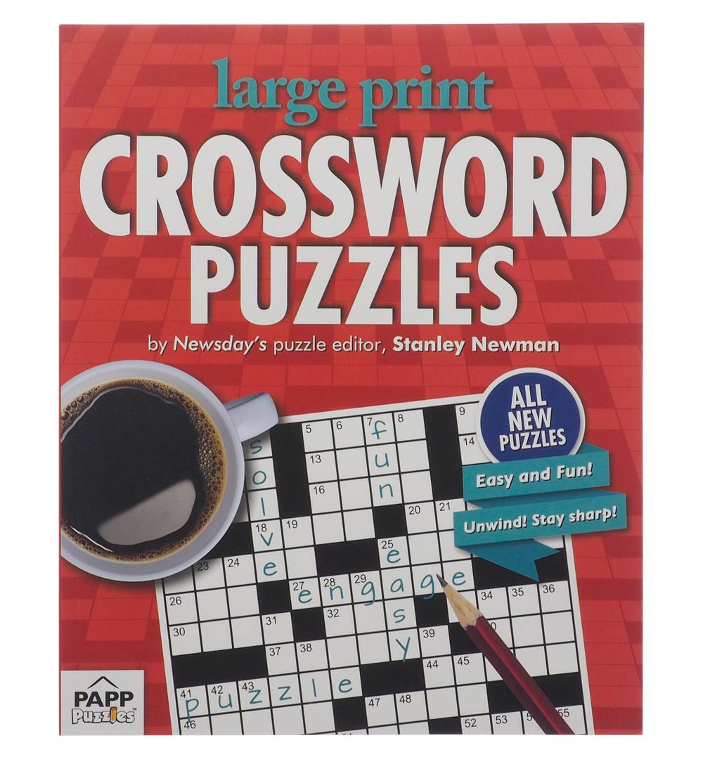 Large Print Crossword Puzzle Booksstanley Newman | Postmates for Stanley Newman Crossword Printable
