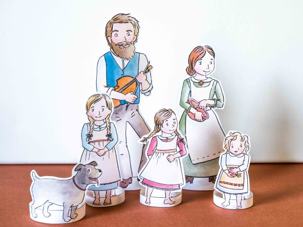 Laura Ingalls Pioneer Family Paper Dolls - Cottage Chronicles pertaining to Little House On The Prairie Paper Dolls Free Printable