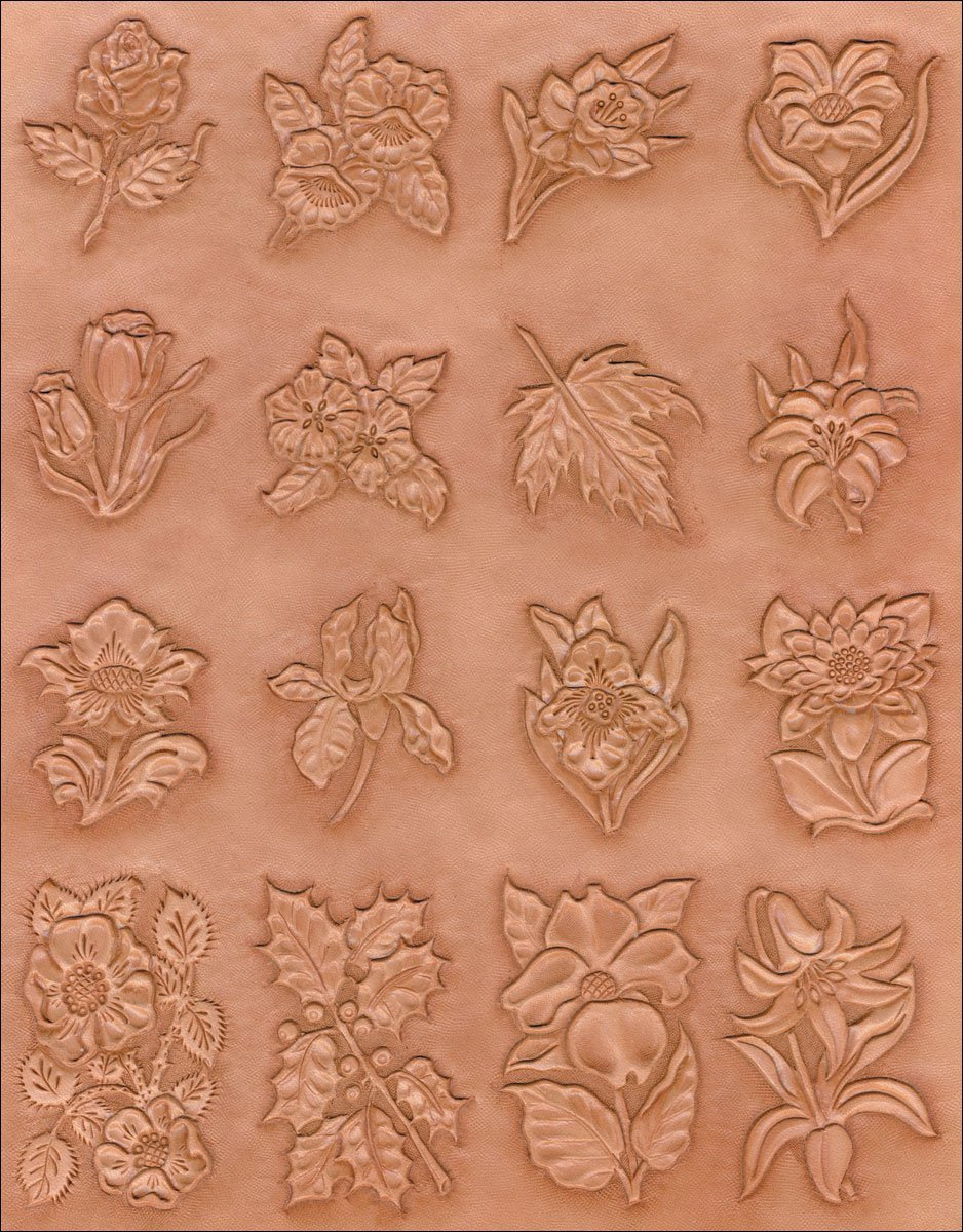 Leather Stamp Tandy Leather Floral Corners Craftaid - Tooling for Tandy Leather Patterns Free Printable