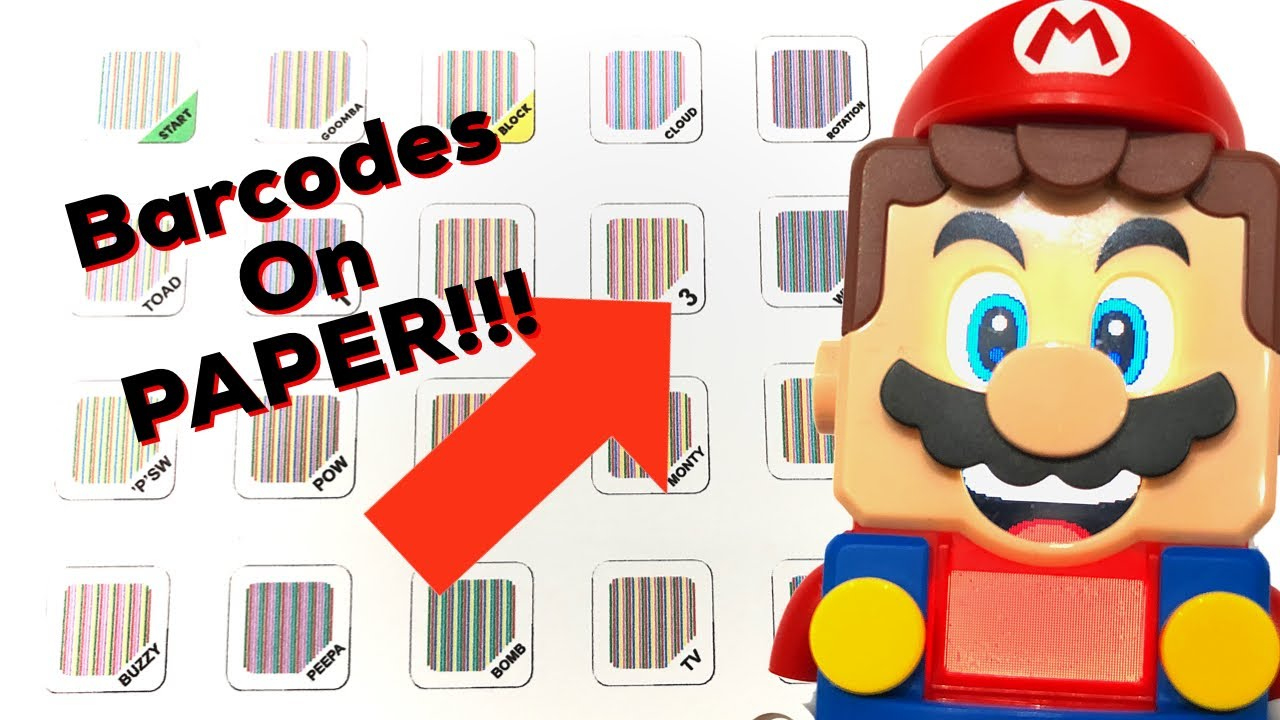 Lego Mario Free Printed Barcode Replicas!! You Can Play Lego Mario Without Lego intended for Barcodes Free Printable Printable Lego Mario Barcodes