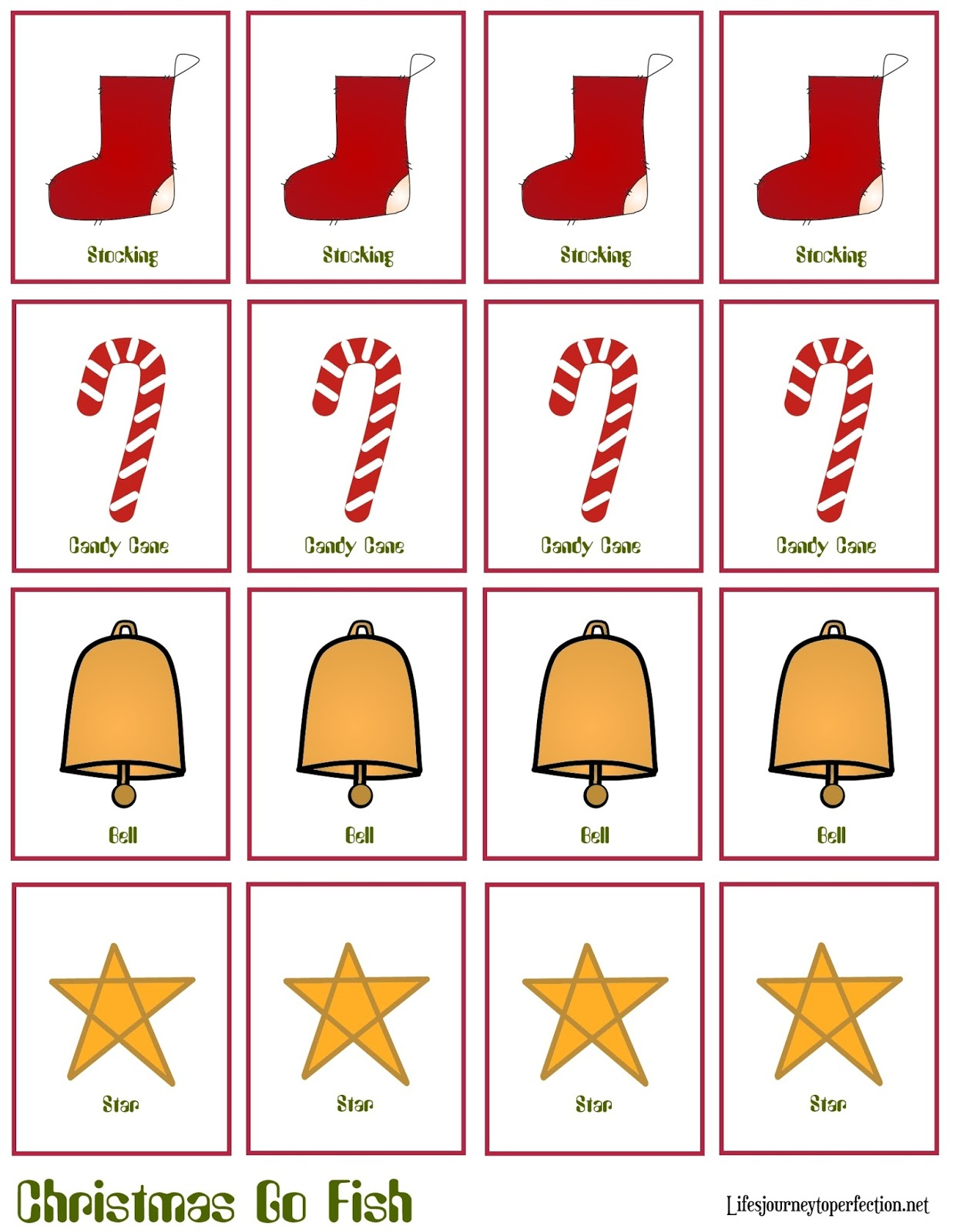 Life'S Journey To Perfection: Christmas Craft: Christmas "Go Fish within Printable Go Fish Cards