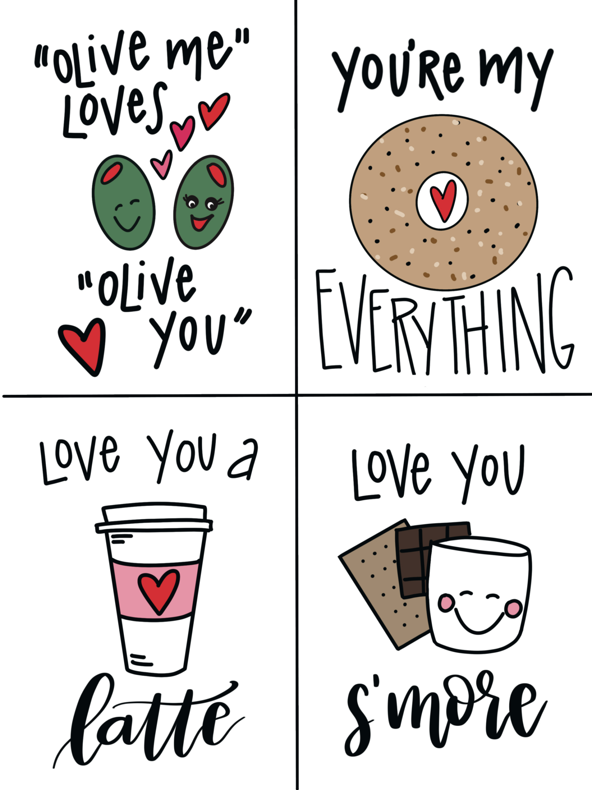 Little Love Notes: Free Printable Valentines - Amy Latta Creations inside Free Printable Love Notes