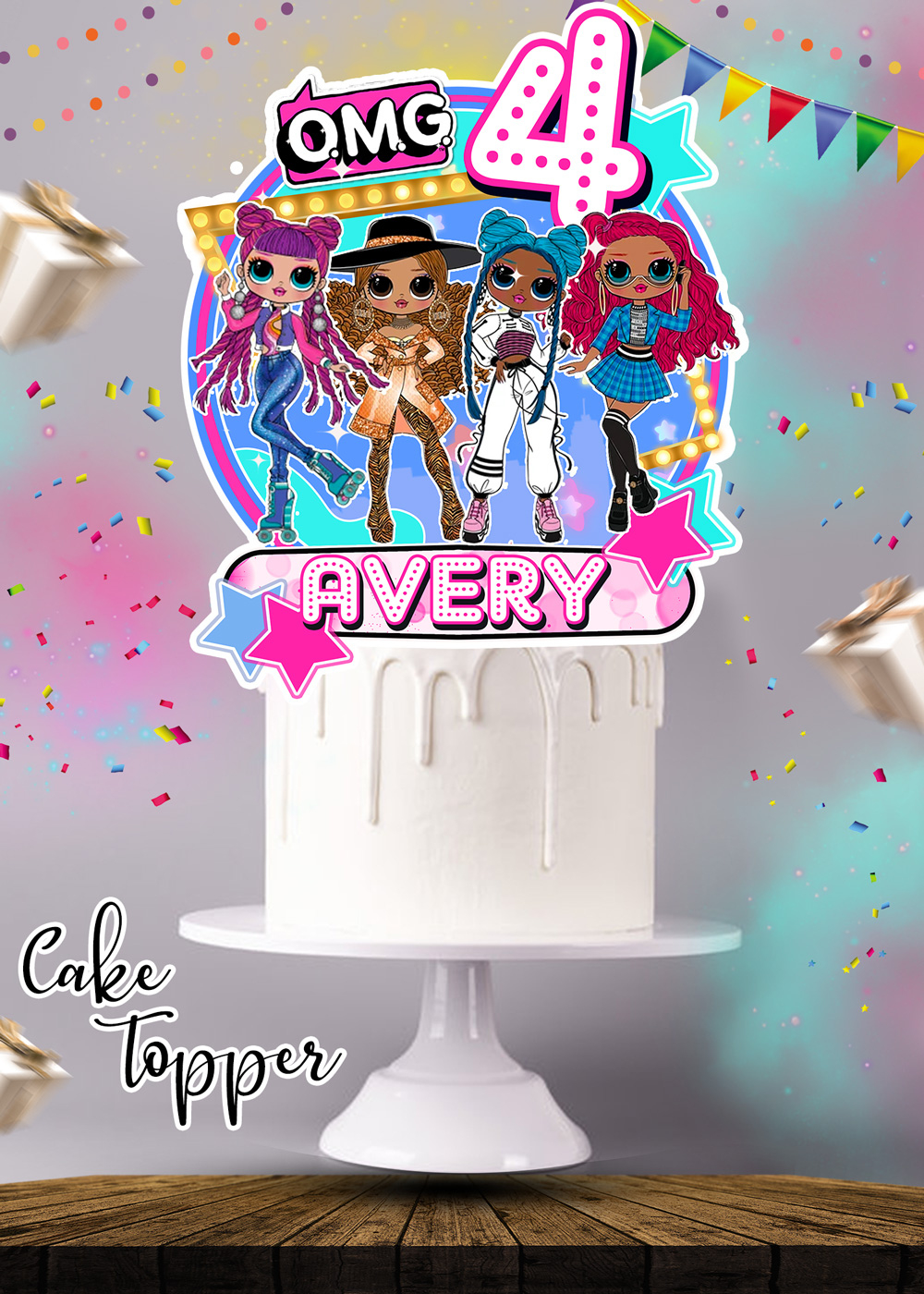 Lol Dolls Omg Cake Topper Printable Amazing Price 3.99$ with Lol Cake Topper Printable