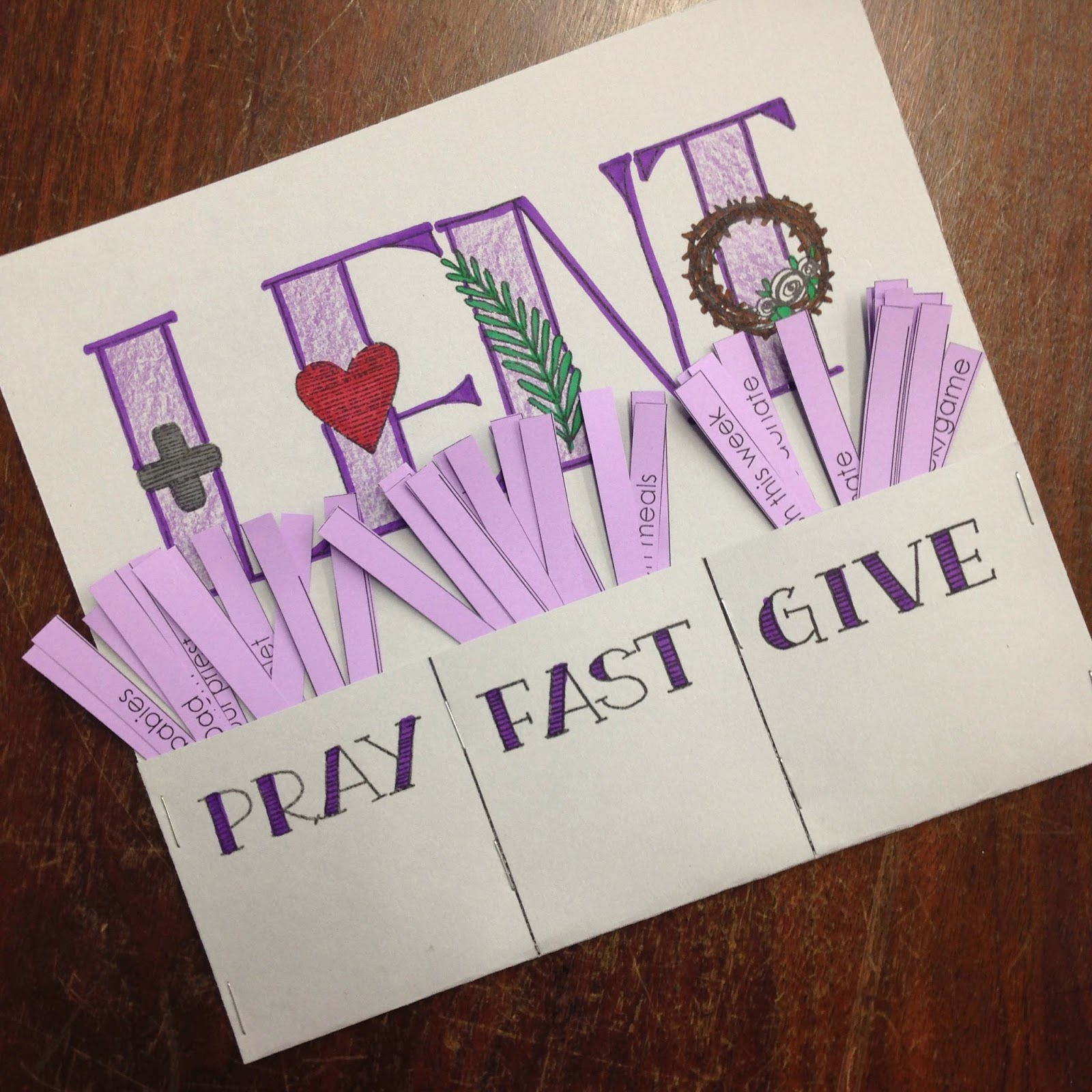 Look To Him And Be Radiant: Lent: Pray, Fast, Give Printable regarding Free Printable Lenten Activities