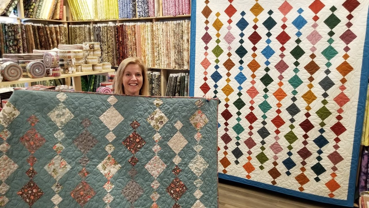 Made My Own Pattern! Donna&amp;#039;S Free Beads Quilt! throughout Jordan Fabrics Printable Chandelier Quilt Pattern Free