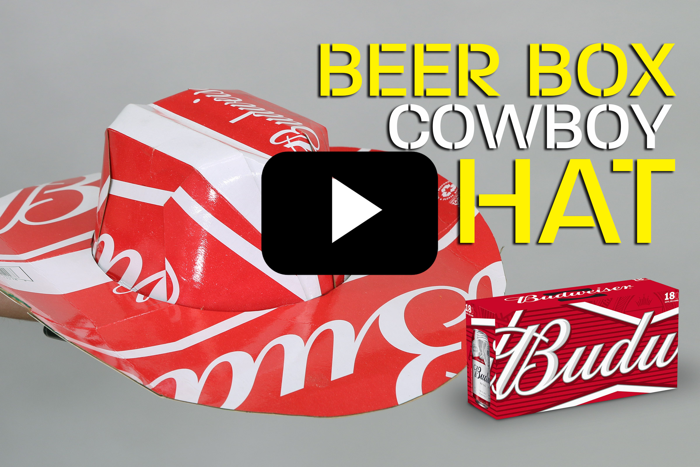 Make A Beer Box Cowboy Hat - Diwhy.life in Free Printable Beer Box Cowboy Hat Template