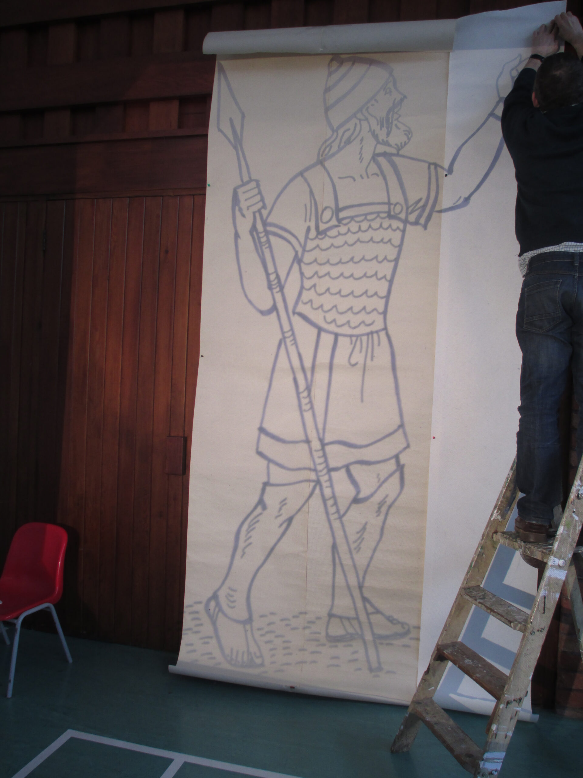 Make A Life-Size Goliath - Let Their Light Shine! pertaining to Life Size Goliath Printable