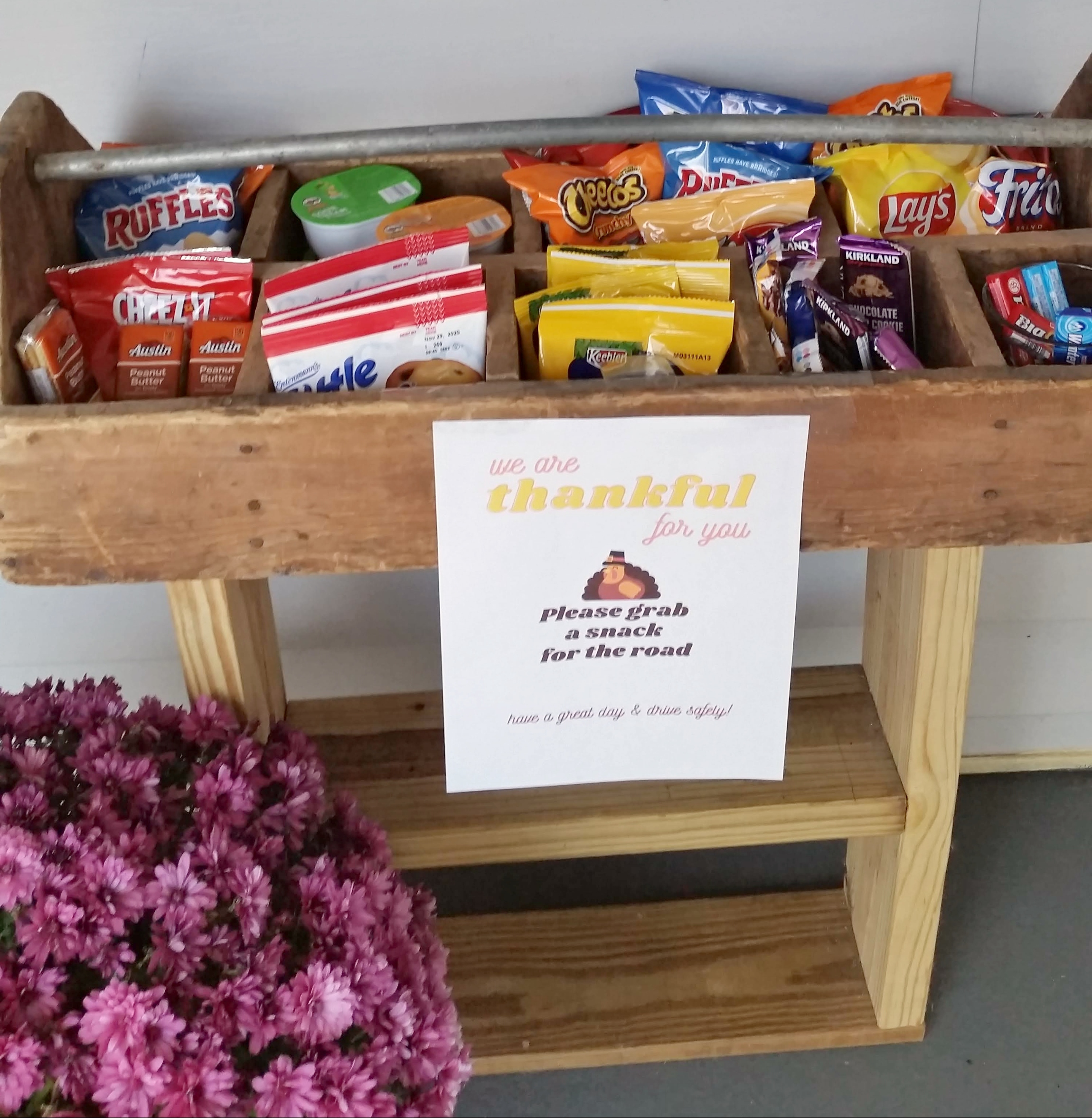 Make A Porch Snack Basket To Brighten The Day Of Your Delivery for Delivery Driver Porch Snacks Printable Free