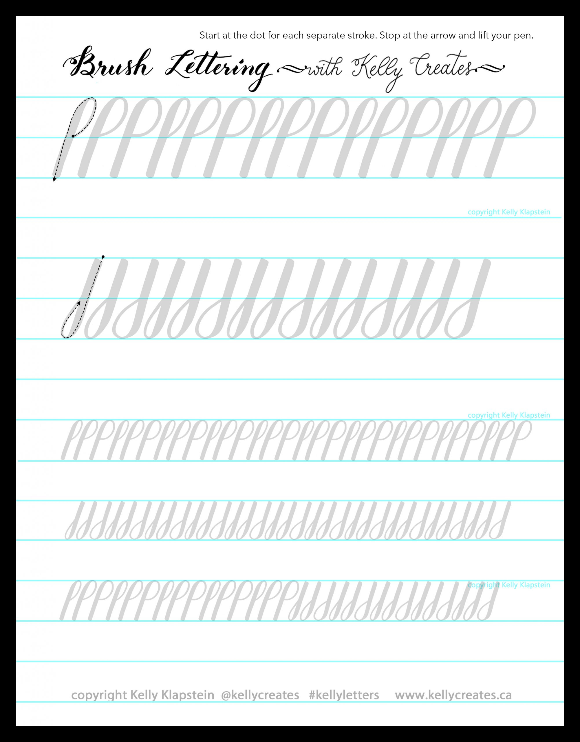 March News & Free Printable Worksheet – Kelly Creates with Free Printable Calligraphy Worksheet